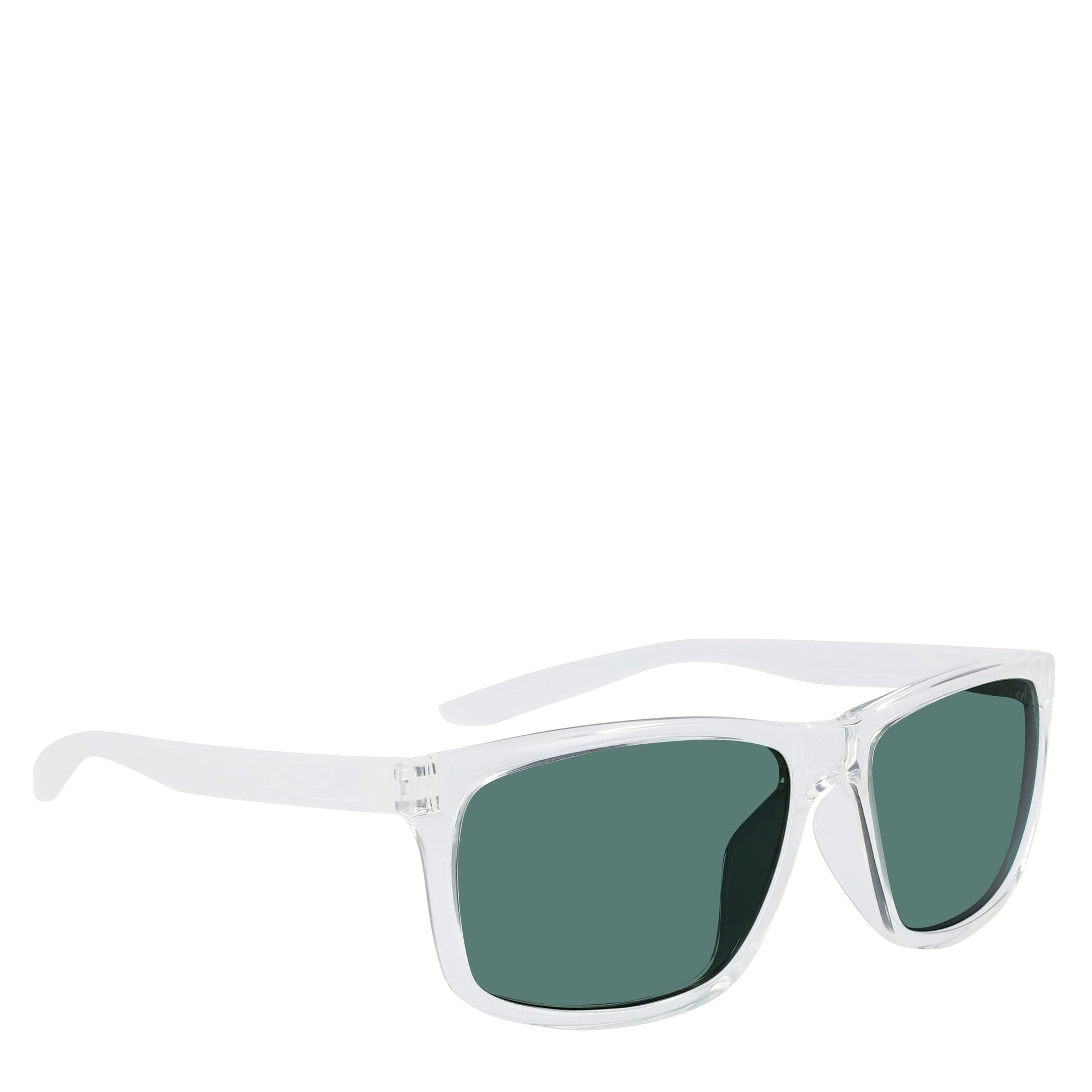 Nike  Chaser Ascent Square Sunglasses - Clear/Greenlens