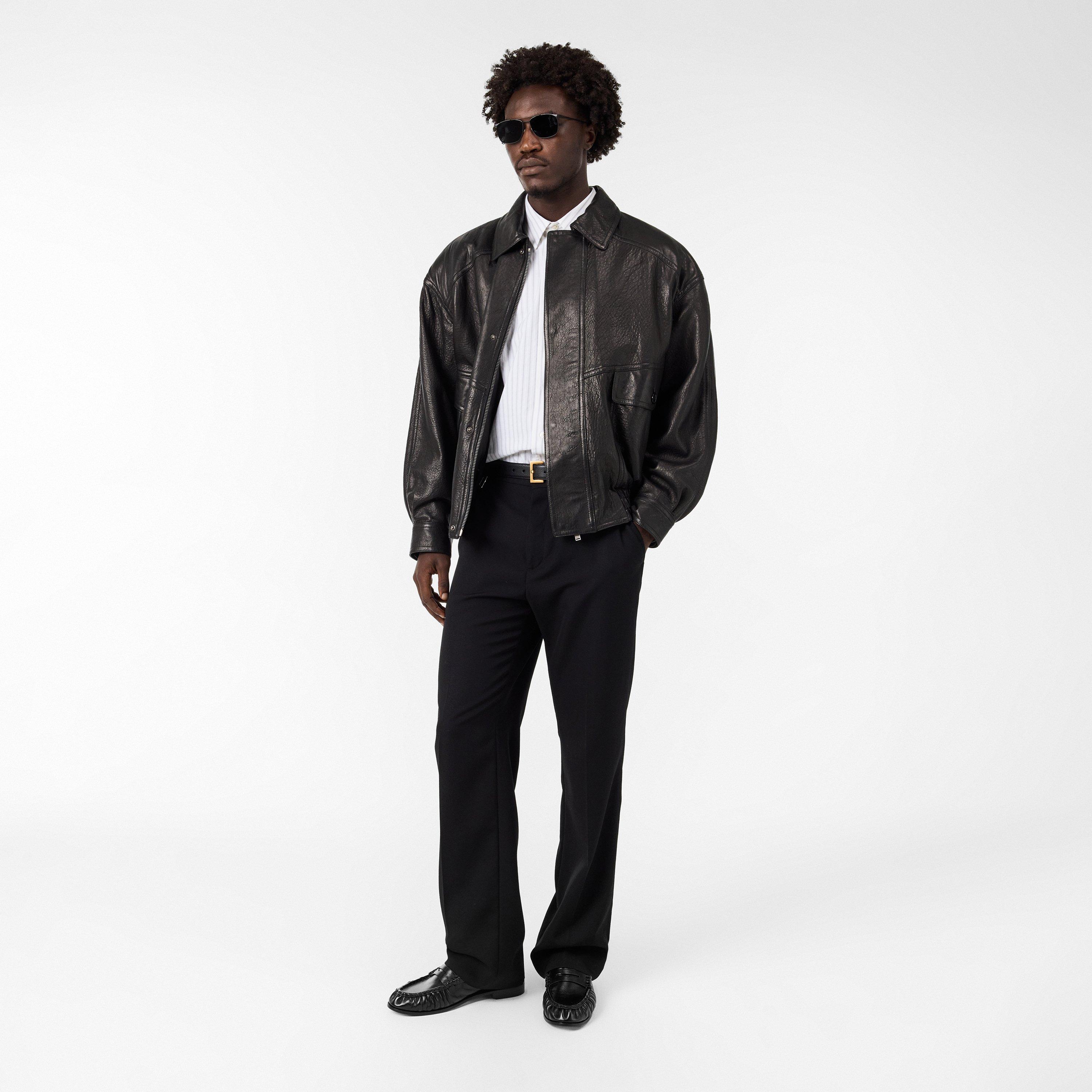 Black - Saint Laurent - Men's Vincent Aviator Sunglasses - 6