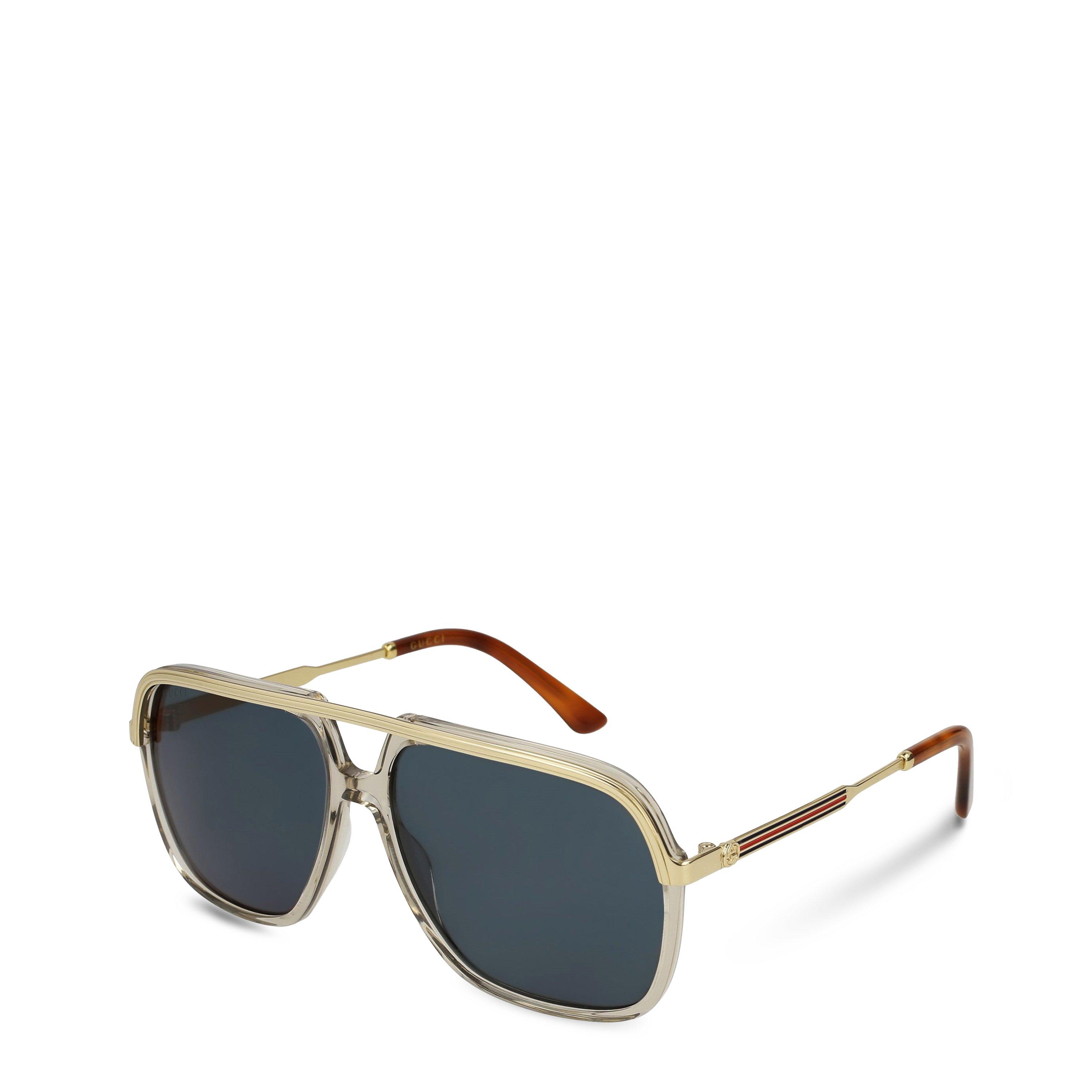 Gucci Men's Oversized Aviator Sunglasses