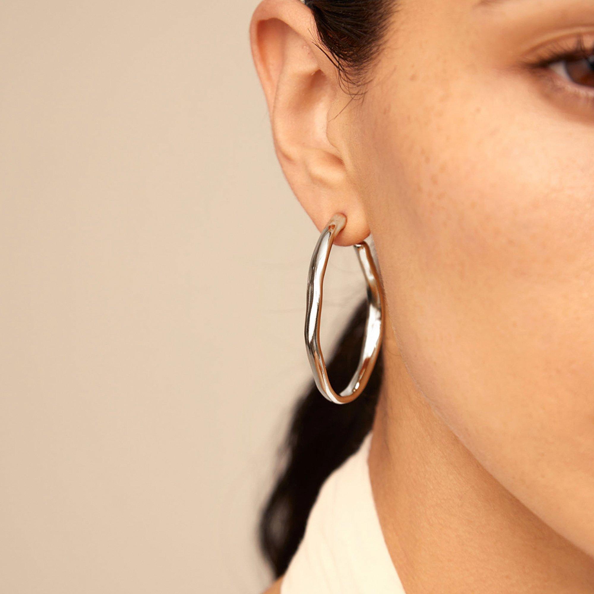 Zilver - UNOde50 - UNOde50 Sterling Silver Hoop Earings - 3