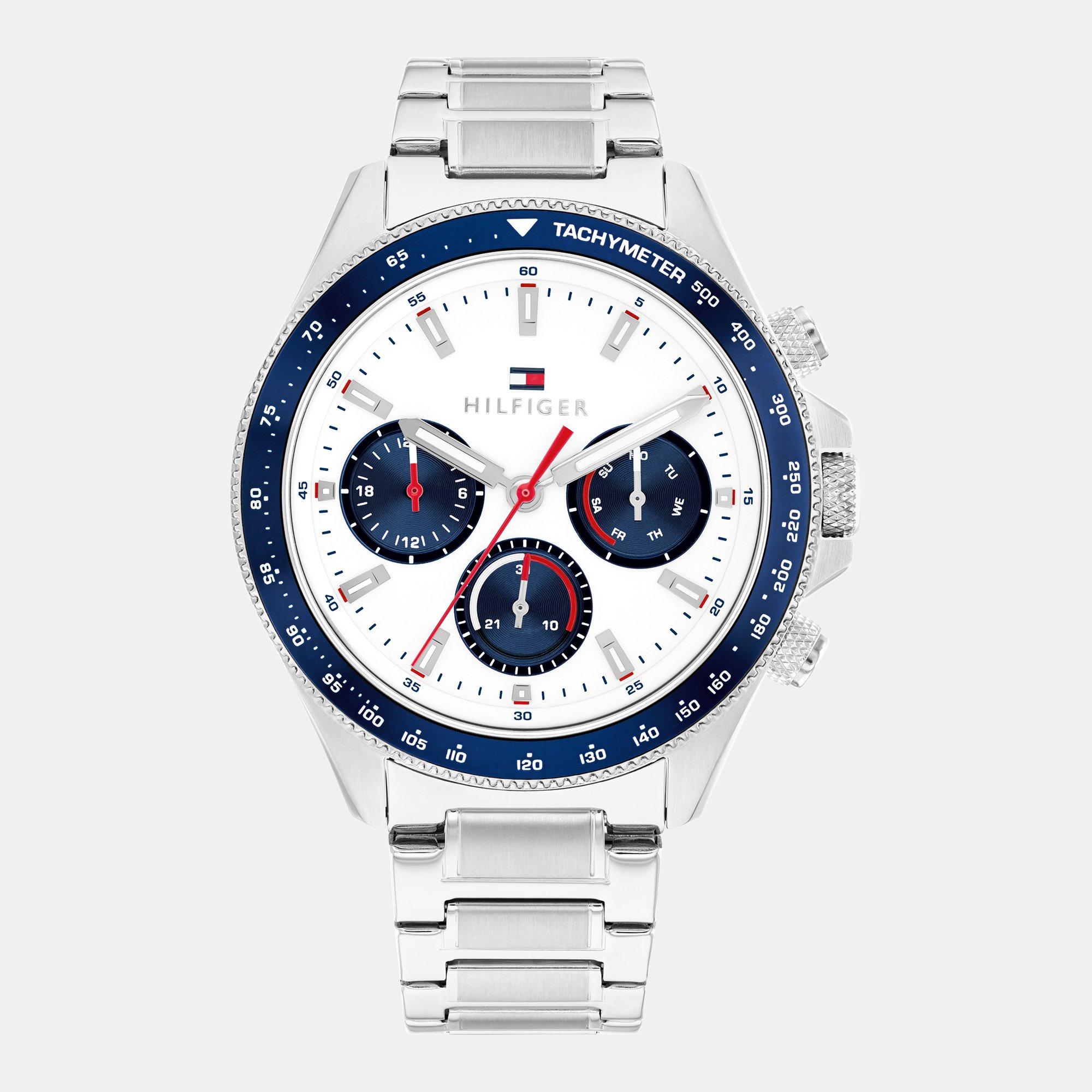 Silver - Tommy Hilfiger - Tommy Hilfiger Mens Stainless Steel Bracelet Watch - 1
