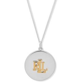 Ralph Lauren Sterling Silver Crest Pendant Necklace
