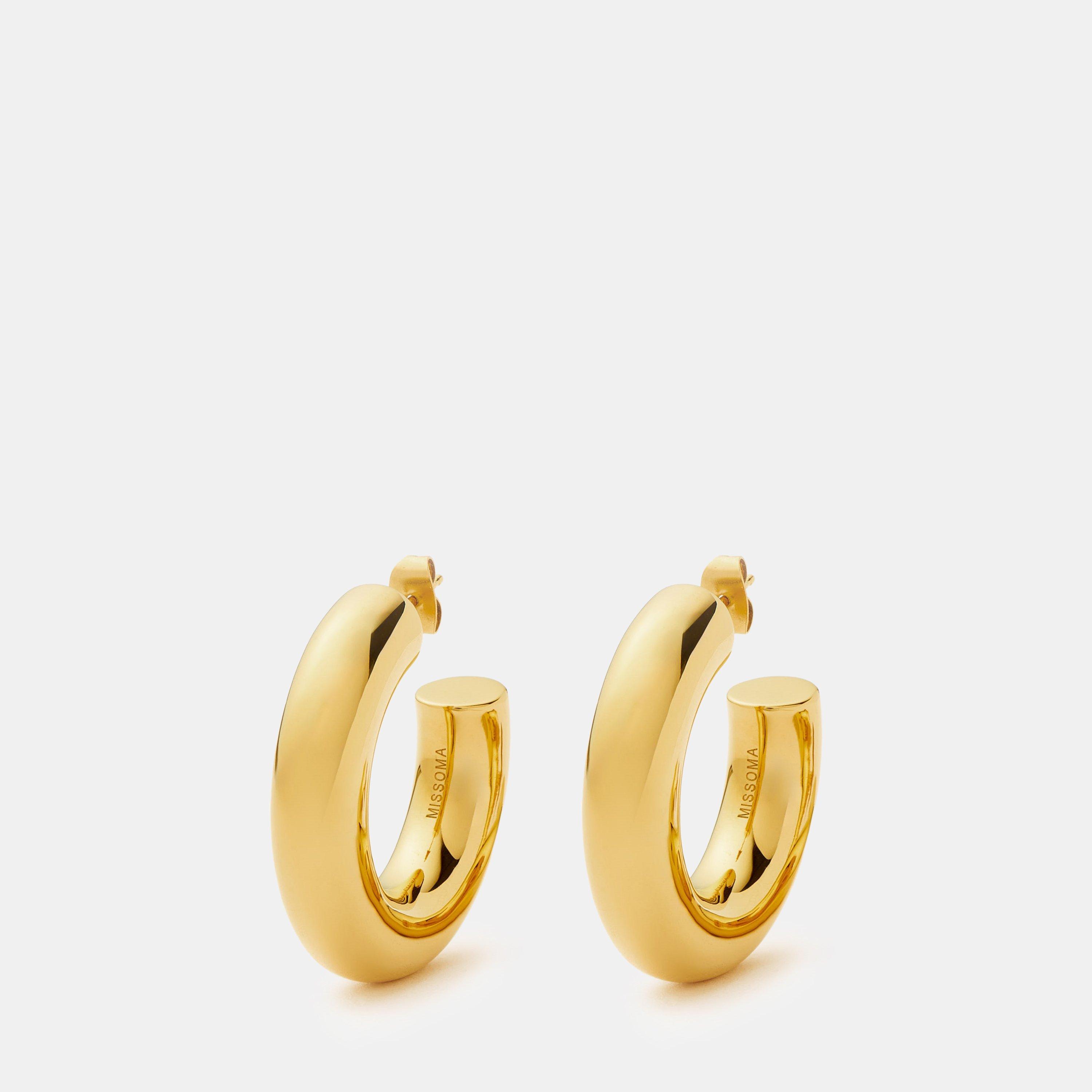 Missoma Chubby Large Hoop Earrings - Gold