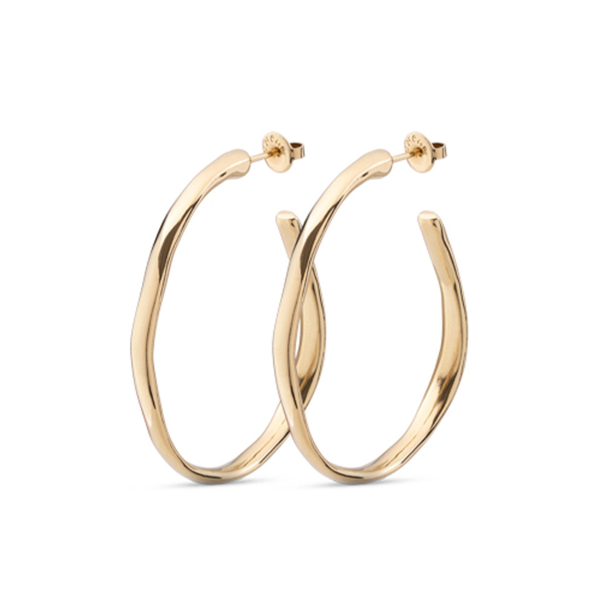 Goud - UNOde50 - UNOde50 18k Gold-Plated Hoop Earrings - 1