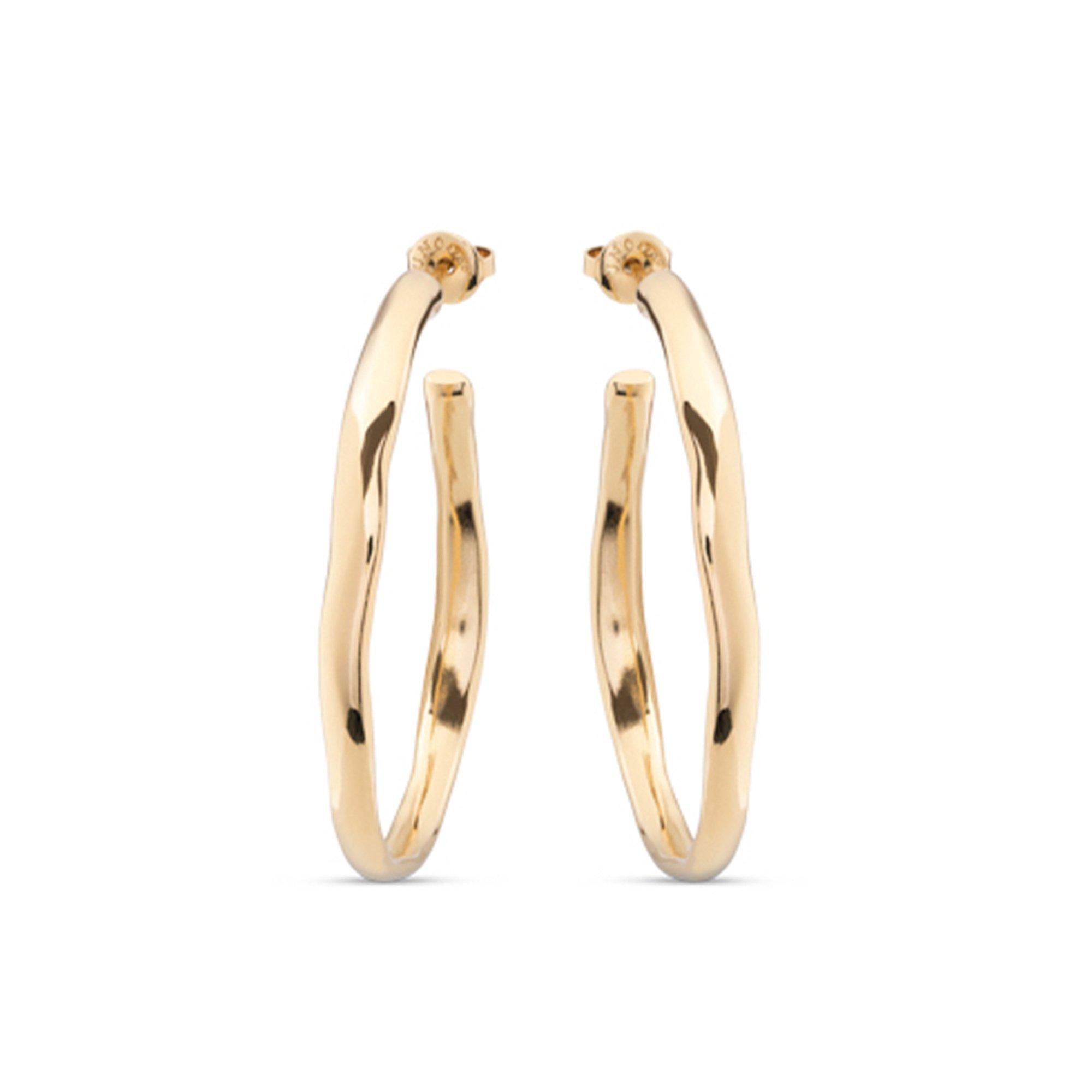 Goud - UNOde50 - UNOde50 18k Gold-Plated Hoop Earrings - 2