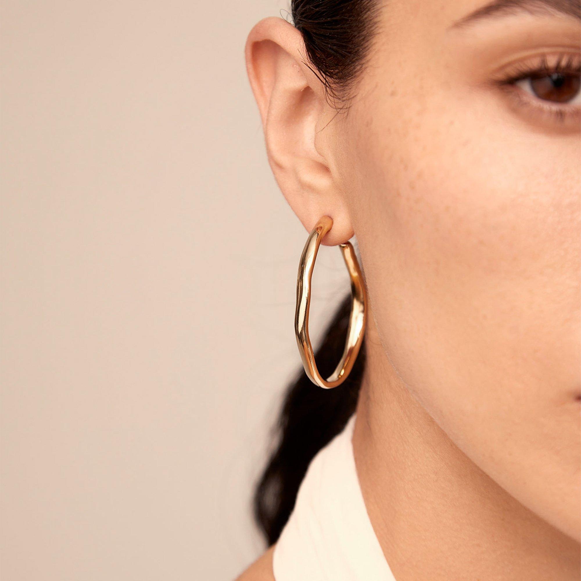 Goud - UNOde50 - UNOde50 18k Gold-Plated Hoop Earrings - 3