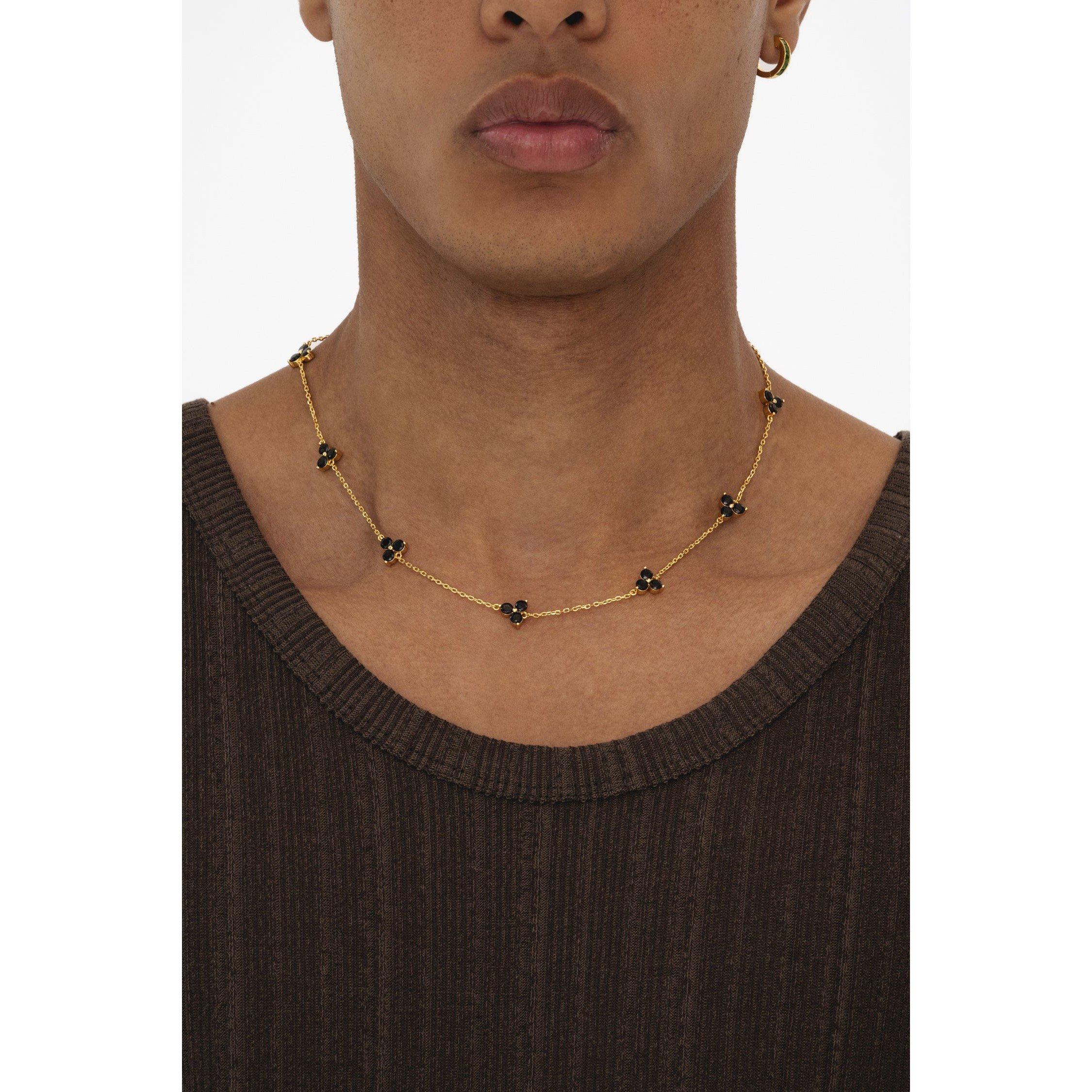 Black/Gold - Common Lines - Como Link Necklace - 2