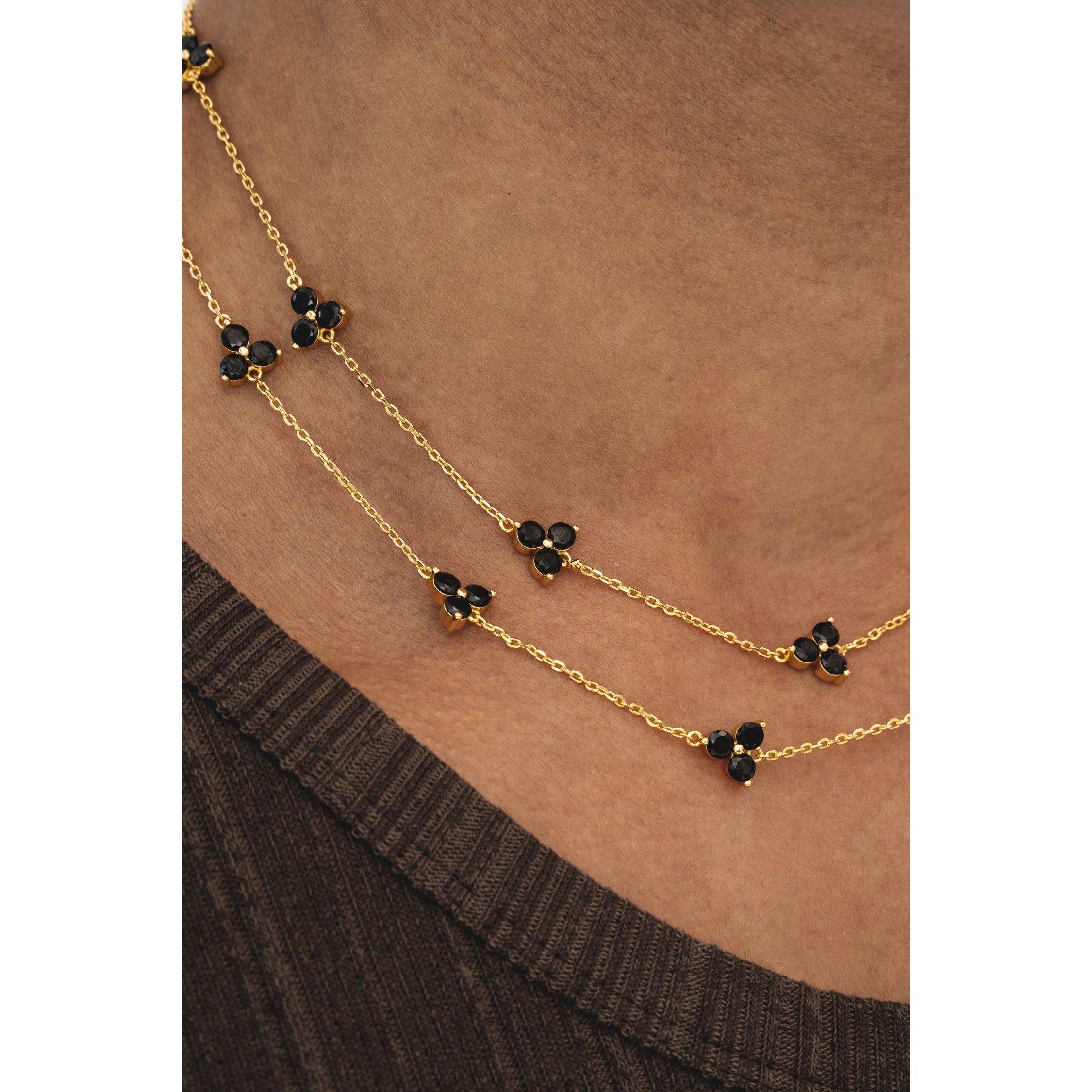 Black/Gold - Common Lines - Como Link Necklace - 3