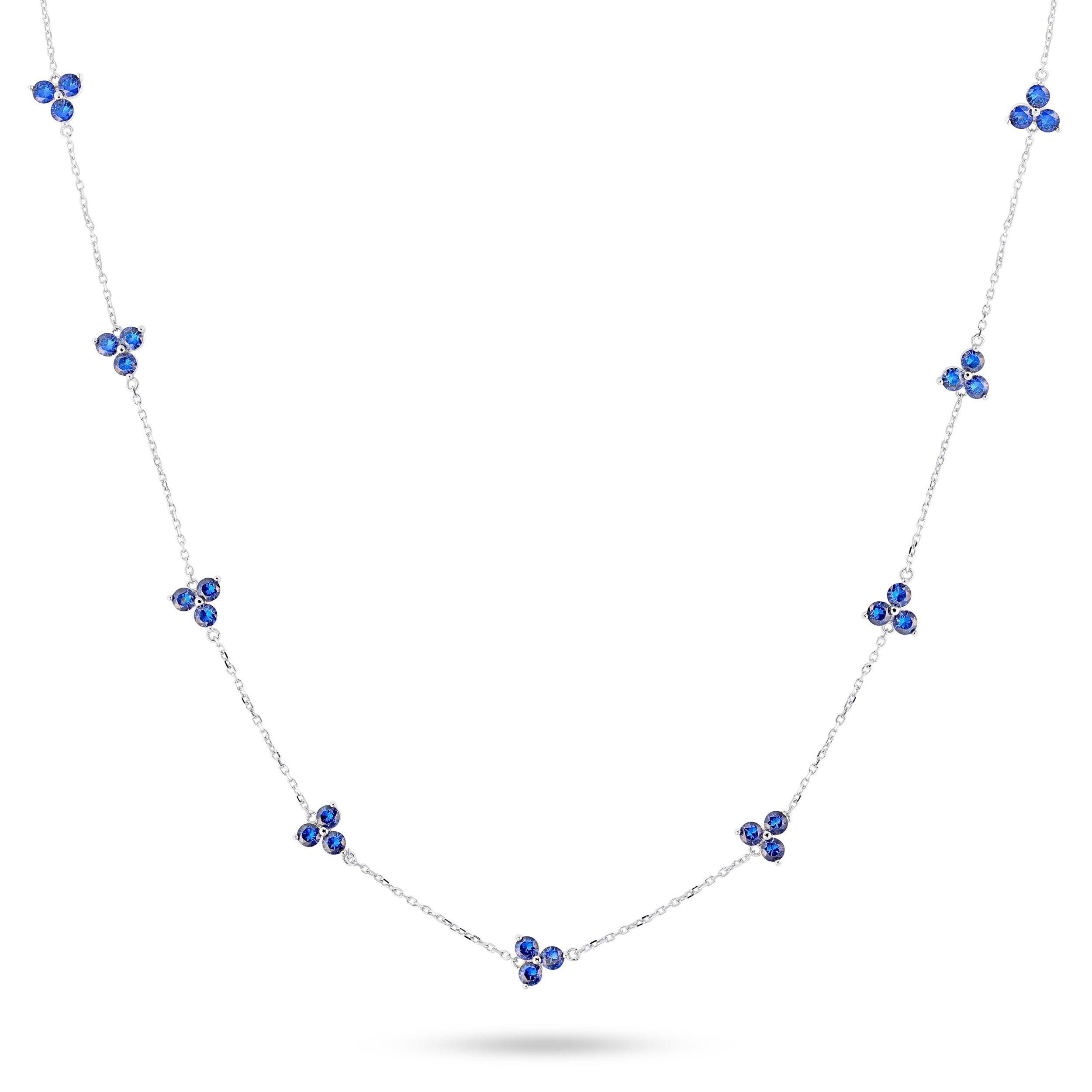 Blue/Silver - Common Lines - Como Link Necklace - 1