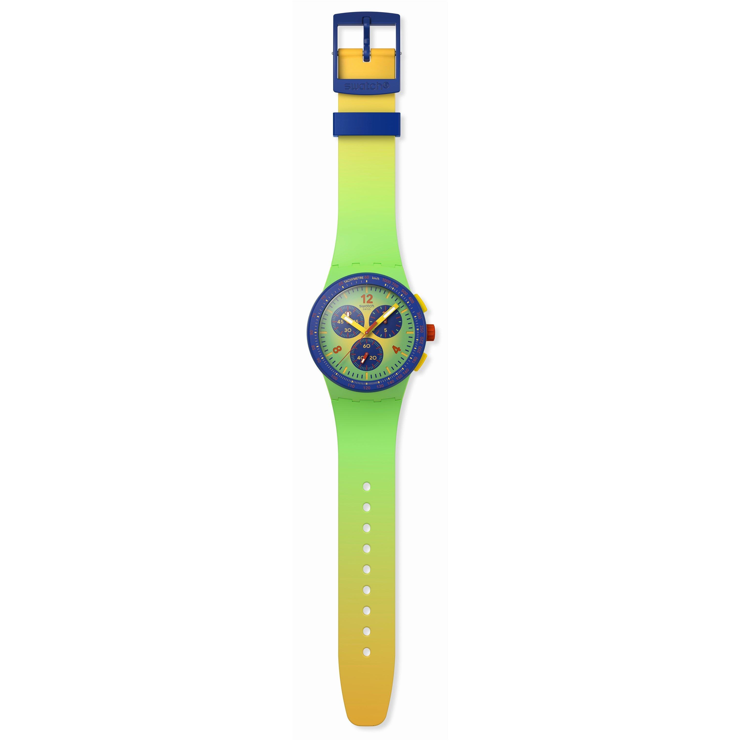 Green - Swatch - Adults Analogue Quartz Watch - 4