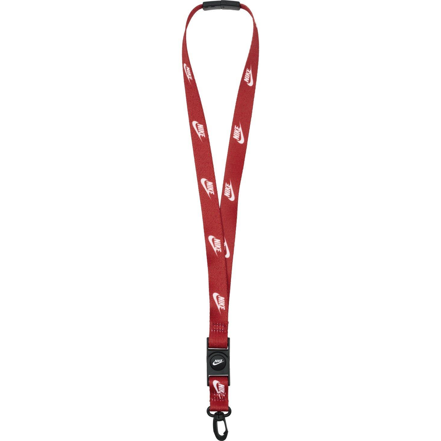 Nike Men's Club Standard Lanyard - Red/White