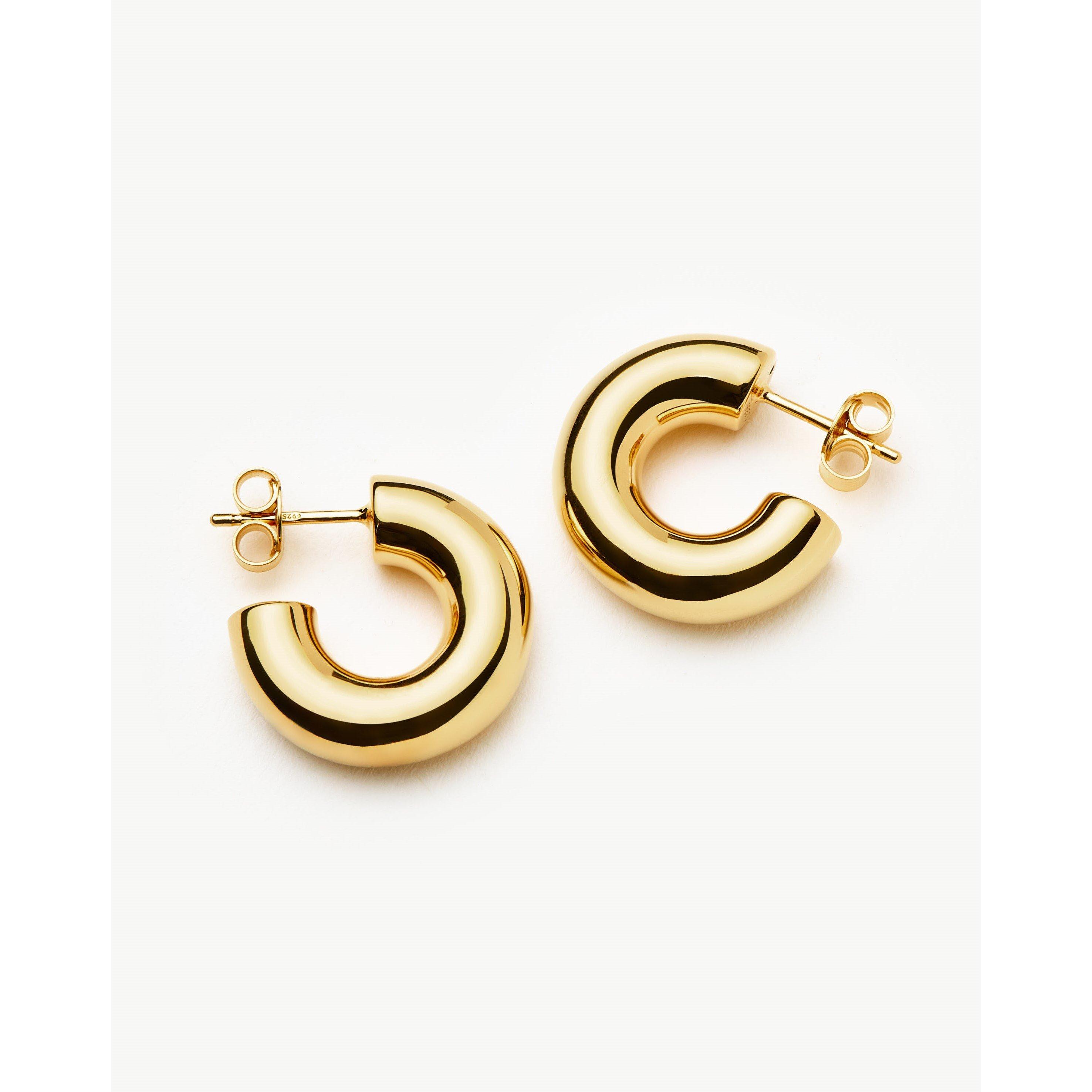 Missoma Women's Chunky Gold Hoop Earrings