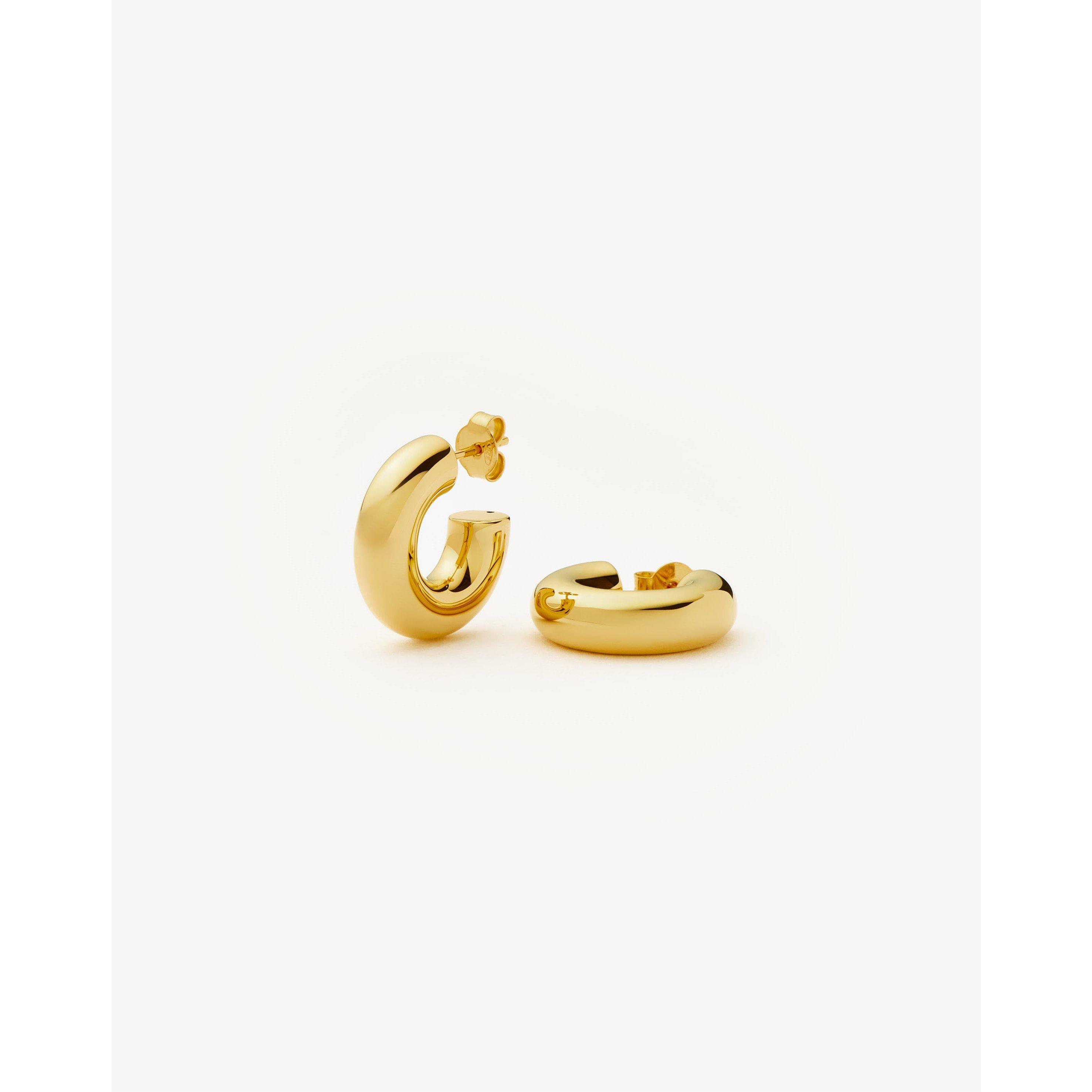 Gold - Missoma - Women's Chunky Gold Hoop Earrings - 2