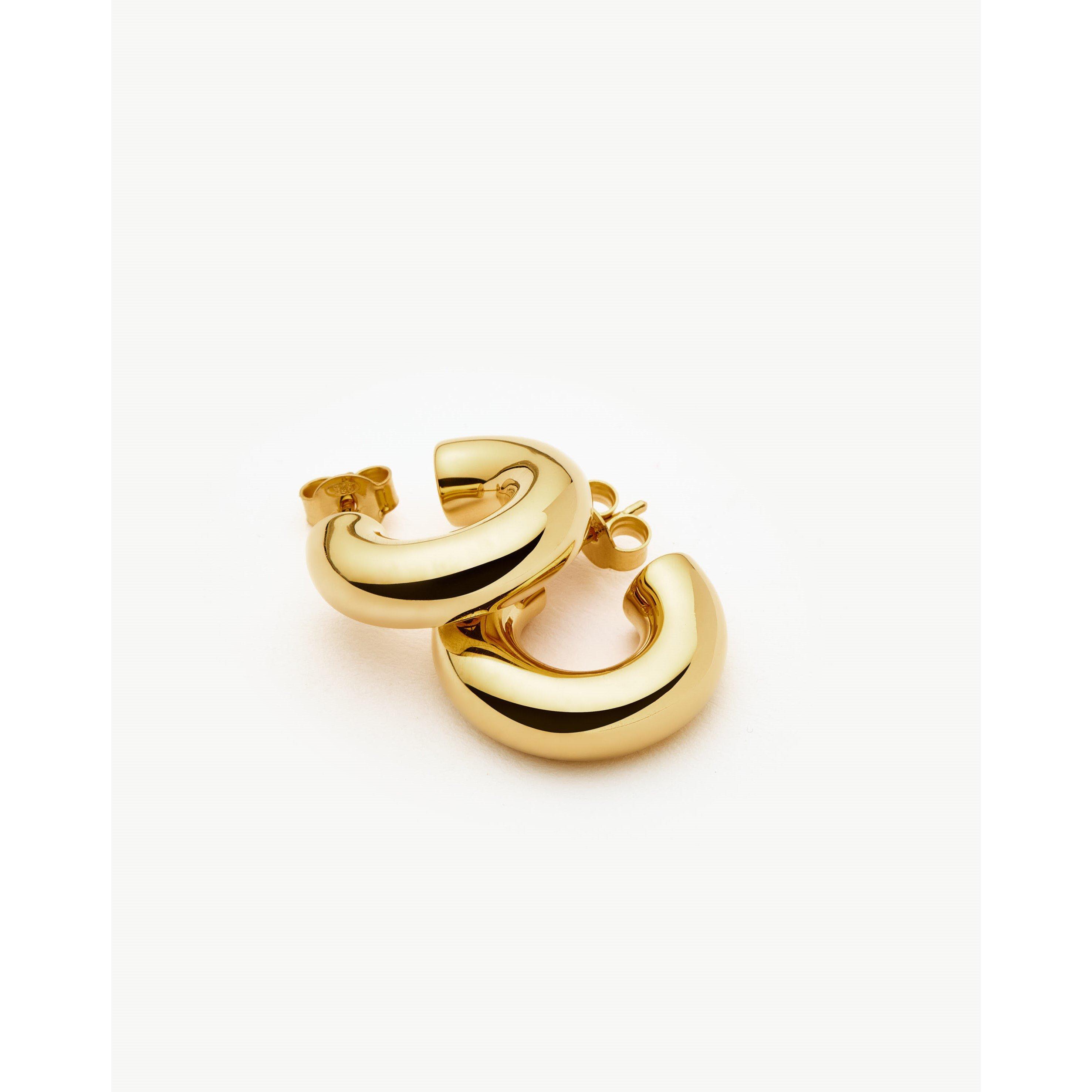 Gold - Missoma - Women's Chunky Gold Hoop Earrings - 4