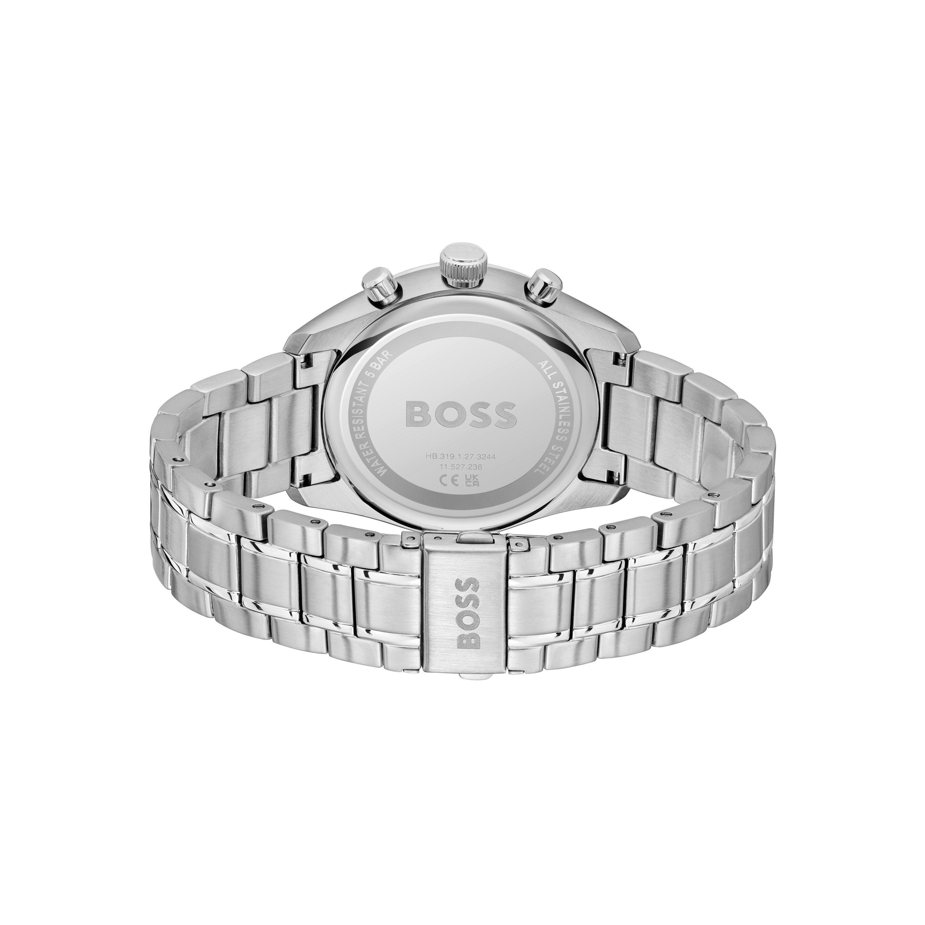 Blue/Steel - Boss - Men's Grand Prix Stainless Steel Watch - 3