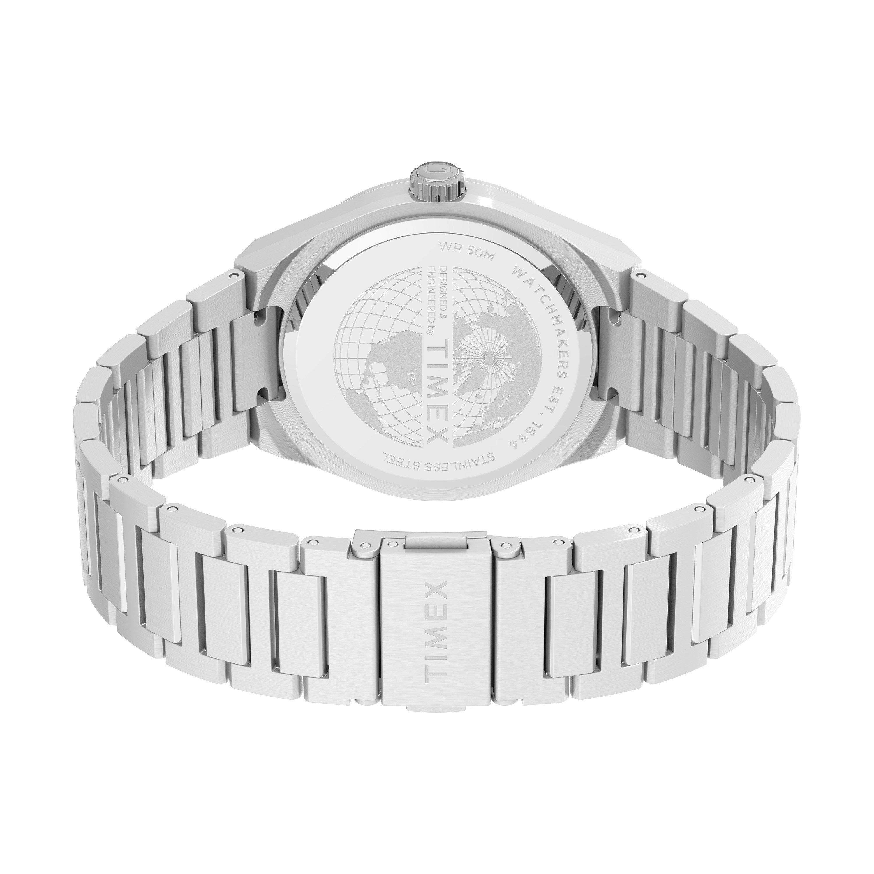 Blue/Silver - Timex - Men's Continental Analogue Quartz Watch - 4