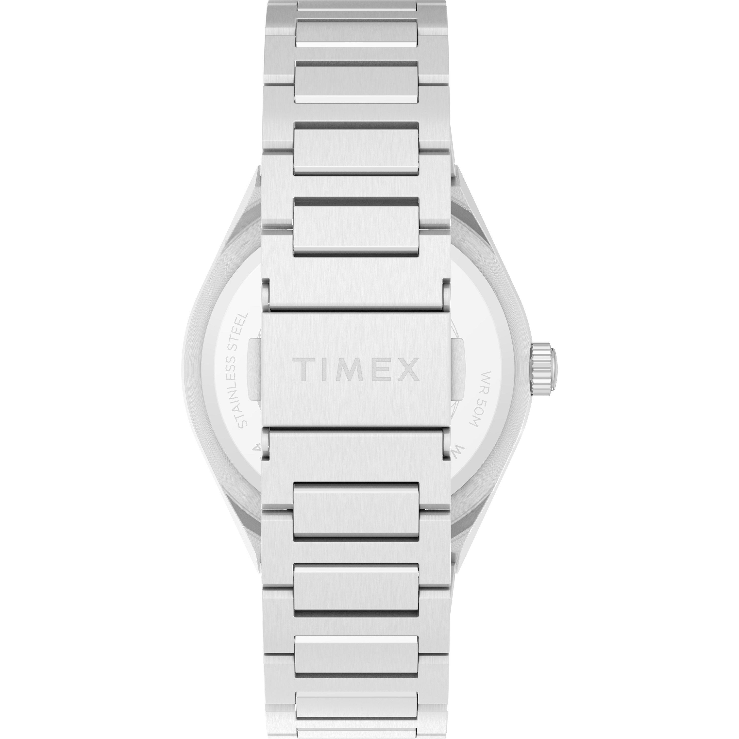 Blue/Silver - Timex - Men's Continental Analogue Quartz Watch - 5