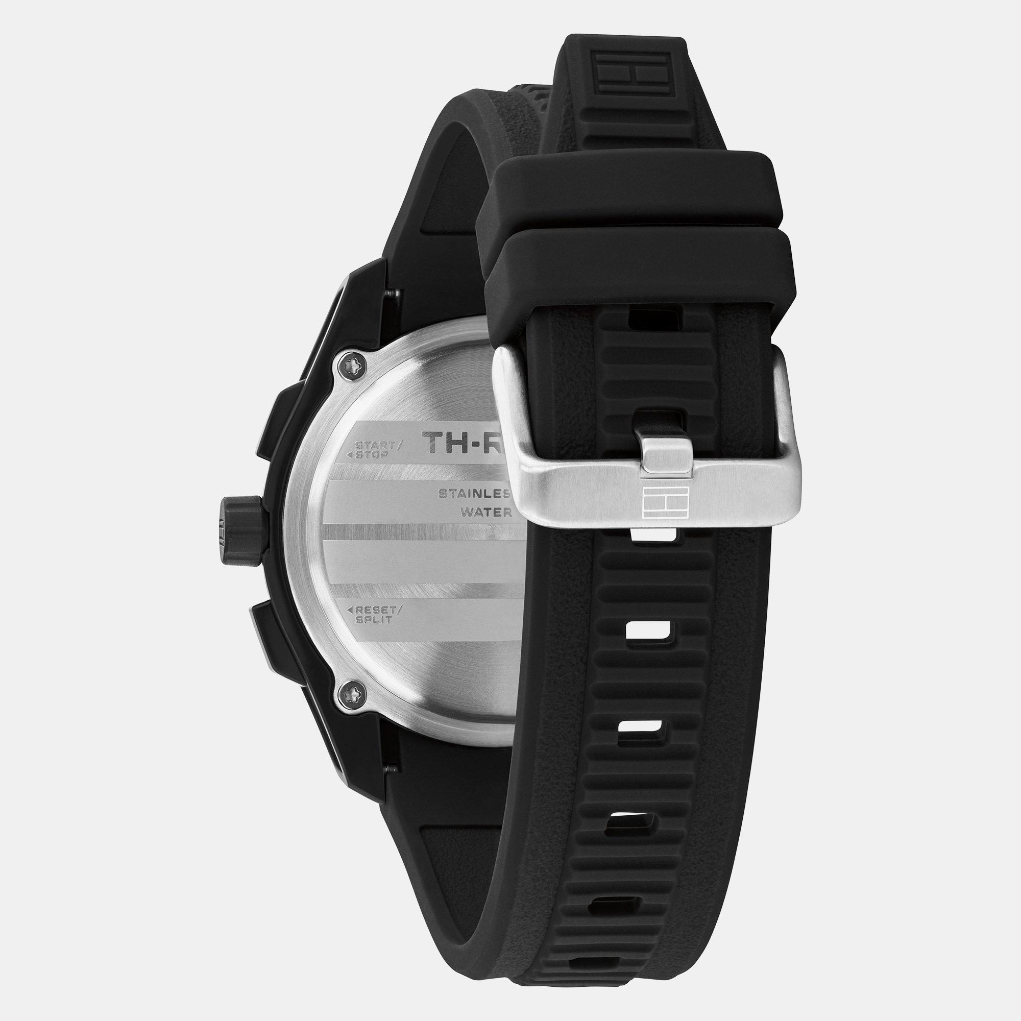 Black - Tommy Hilfiger - Tommy Hilfiger Mens Silicone Watch - 2