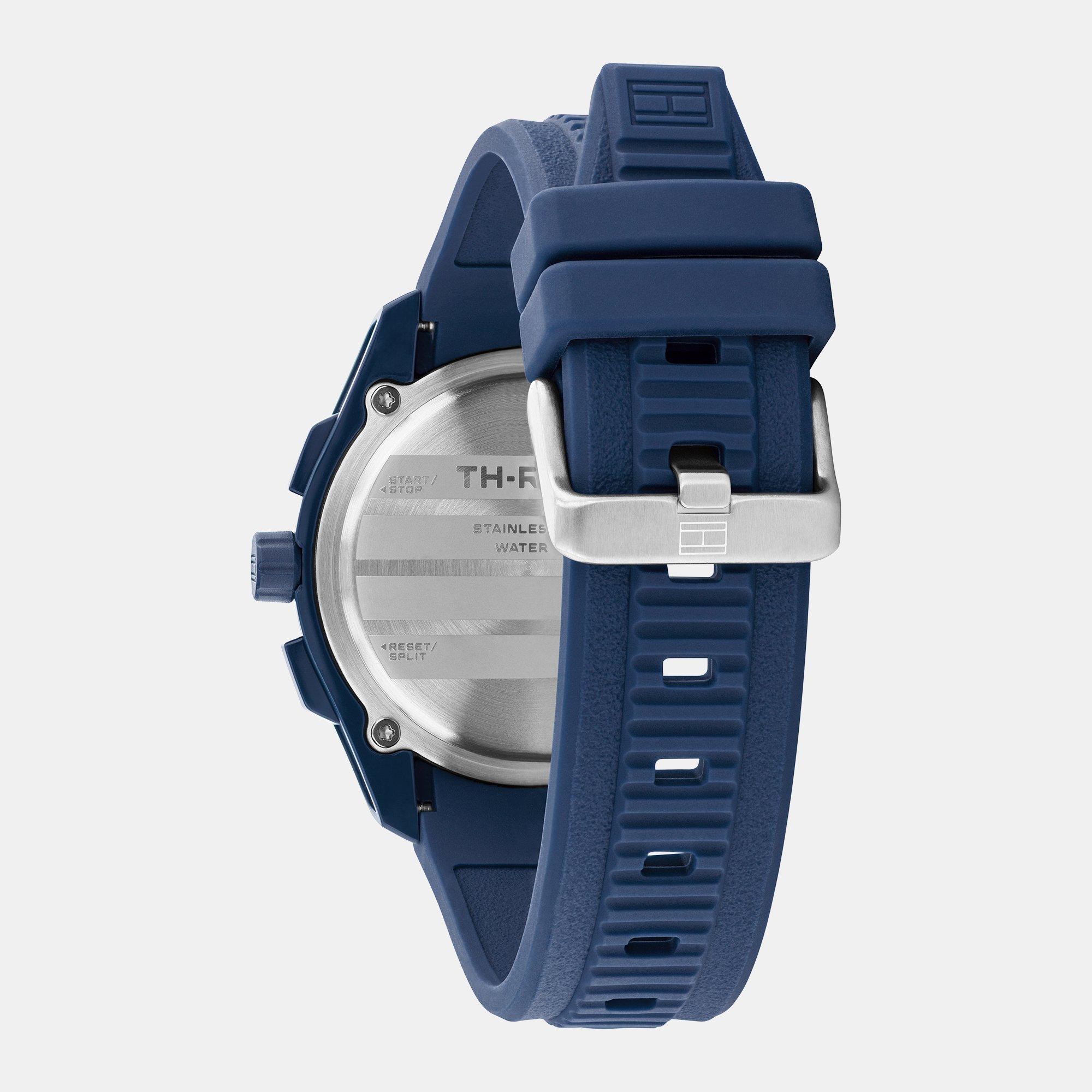 Blue - Tommy Hilfiger - Tommy Hilfiger Mens Silicone Watch - 2