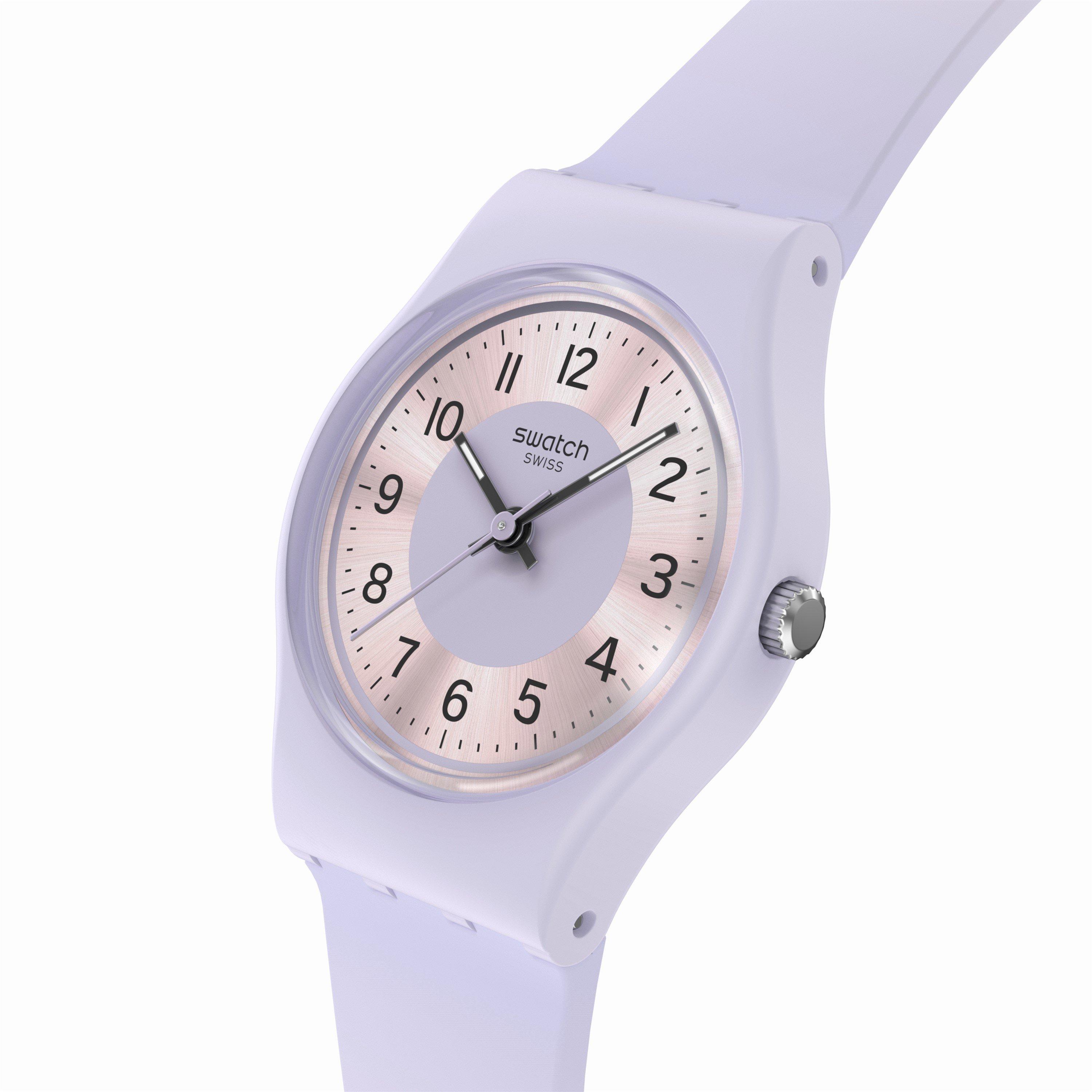 Lilac - Swatch - Unisex Adults Lilac Lightness Analogue Quartz Watch - 3