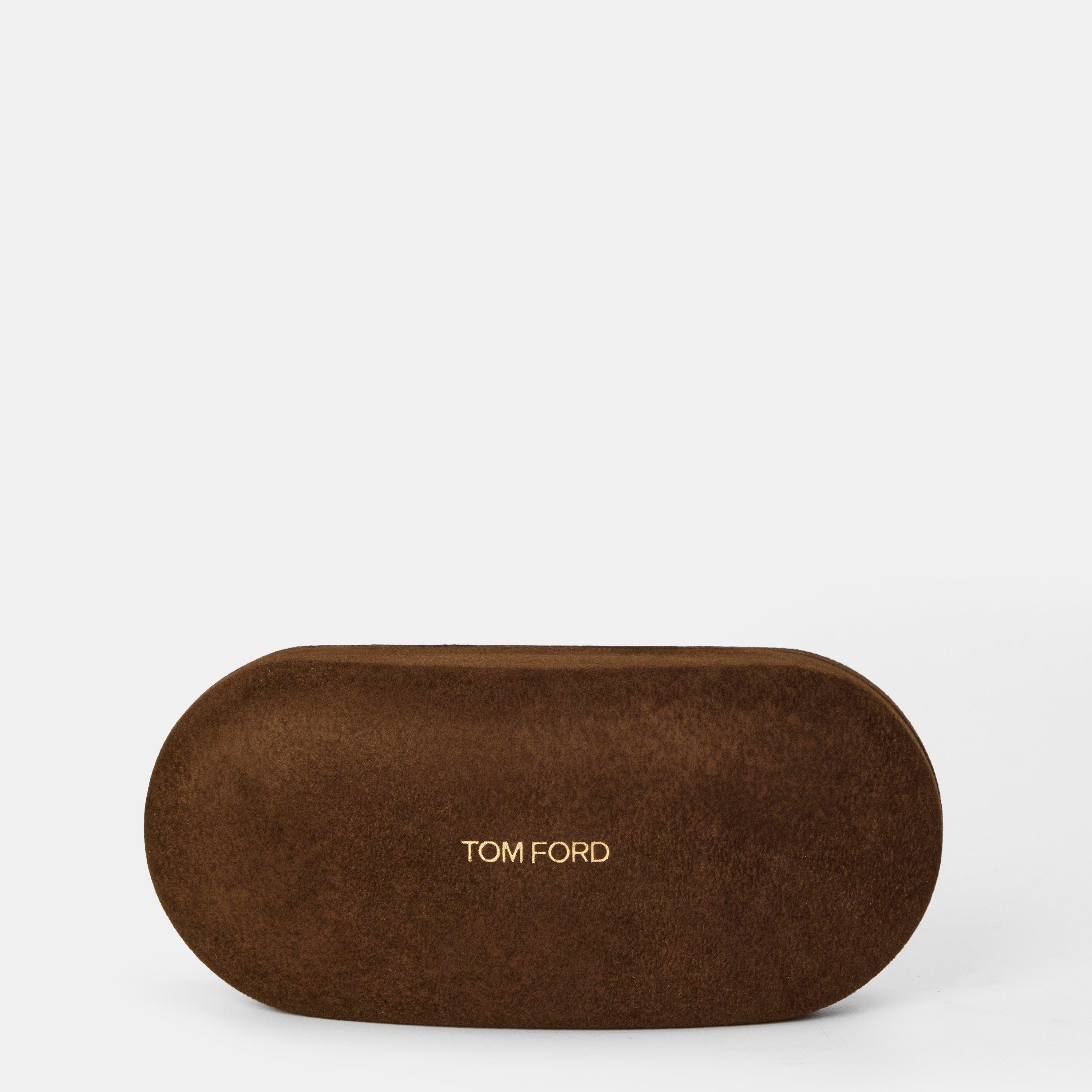 Shiny Black - Tom Ford - Men's Barron Wayfarer Sunglasses - 5