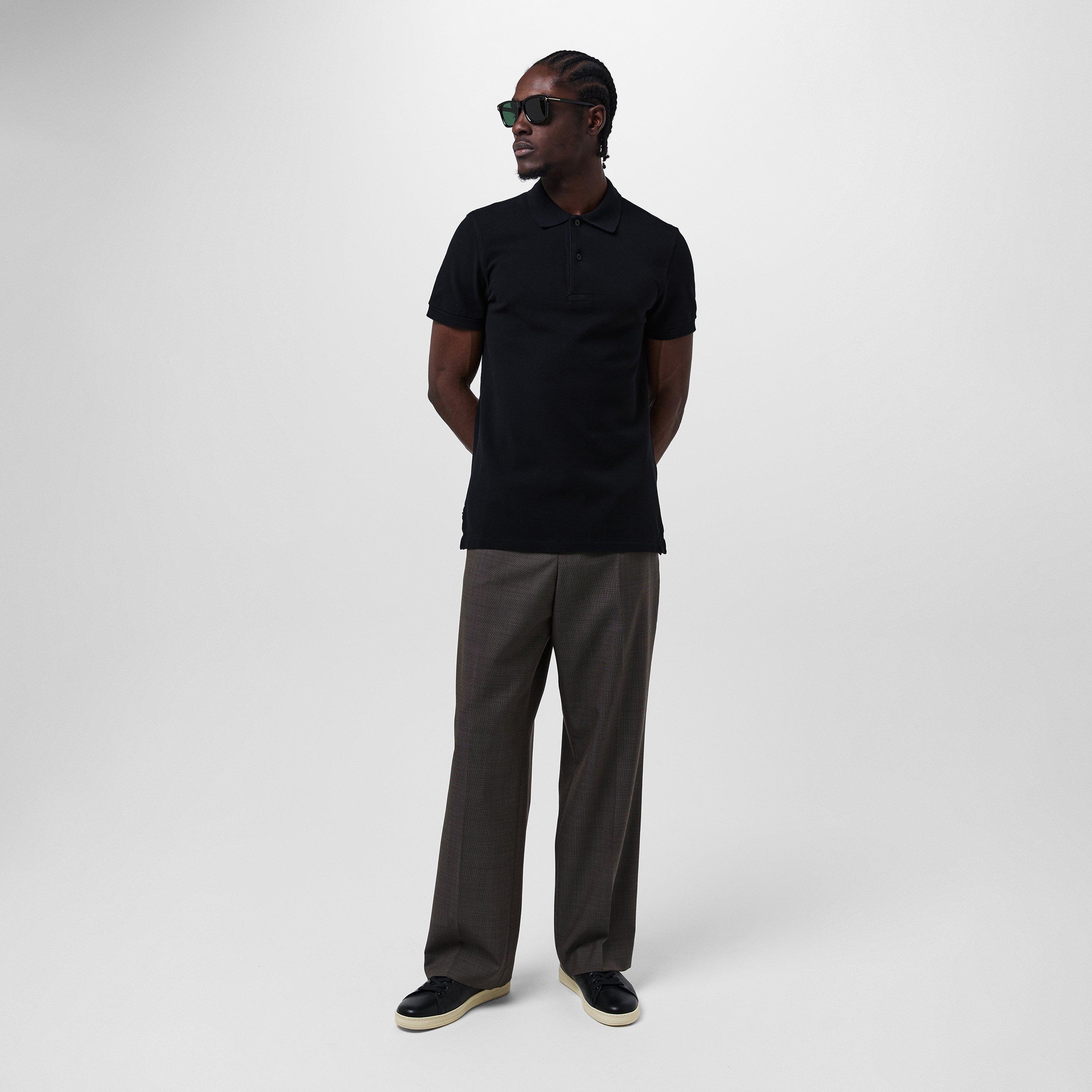 Shiny Black - Tom Ford - Men's Barron Wayfarer Sunglasses - 6