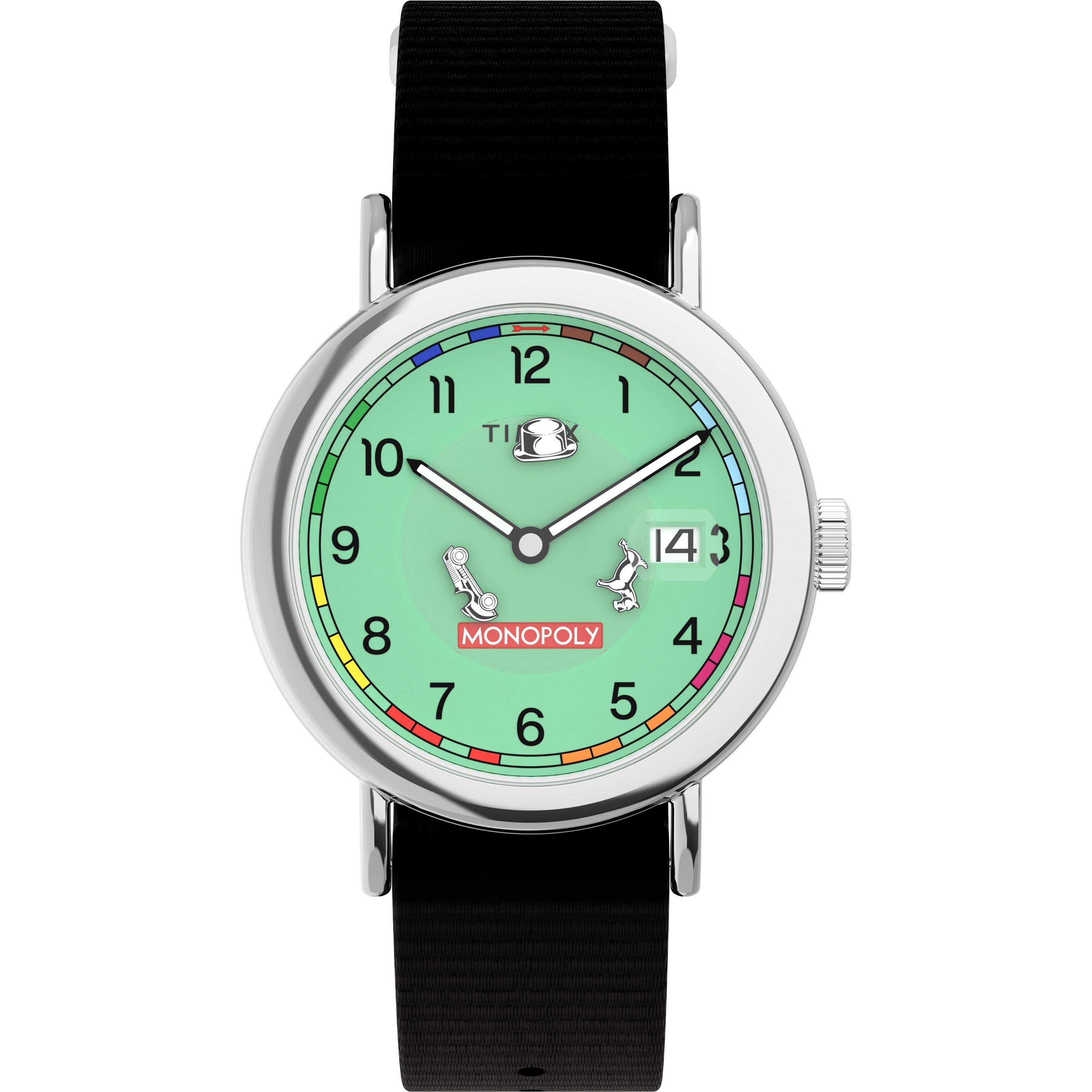 Green/Silver - Timex - Men's Analogue Quartz Watch - 1