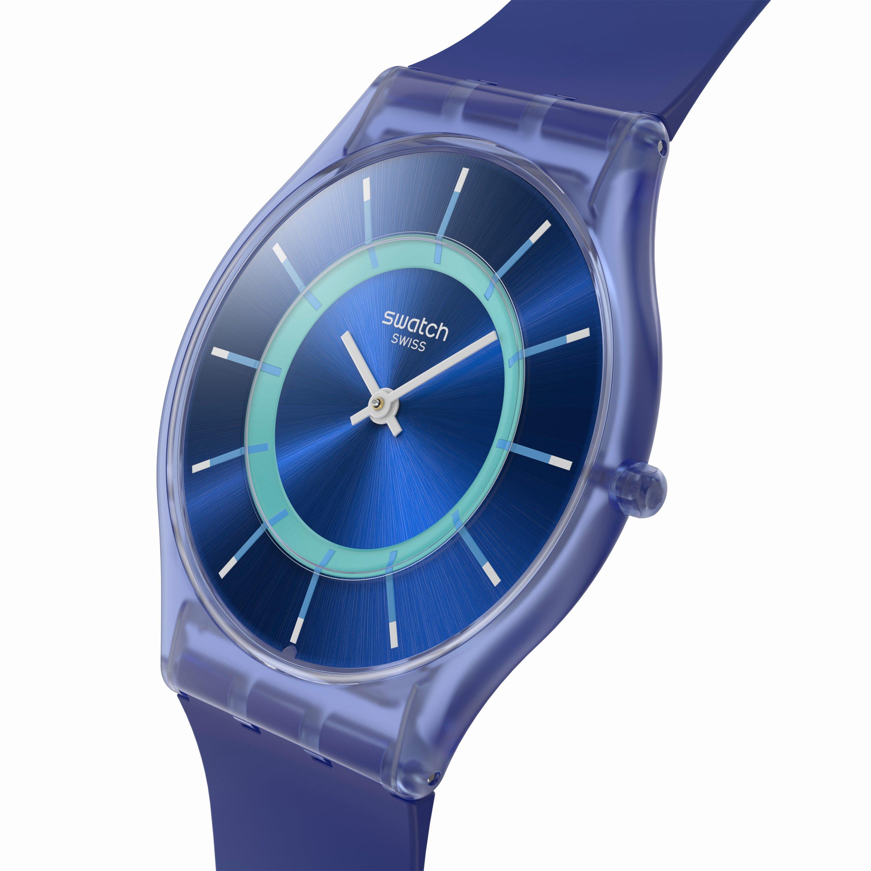 Blue - Swatch - Unisex Adults Jammy Dream 53 Analogue Quartz Watch - 3