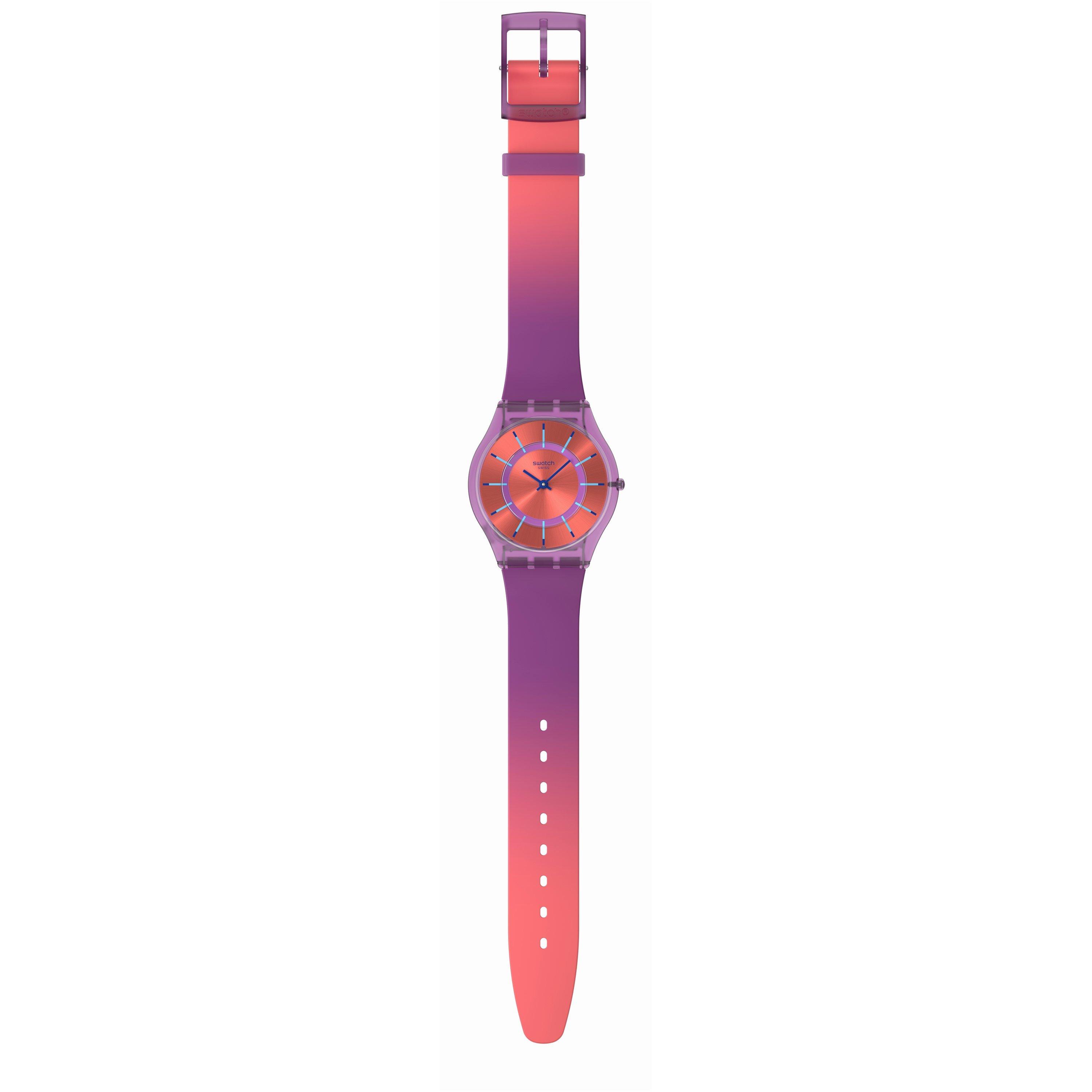 Pink - Swatch - Unisex Adults Dream 53 Analogue Quartz Watch - 4
