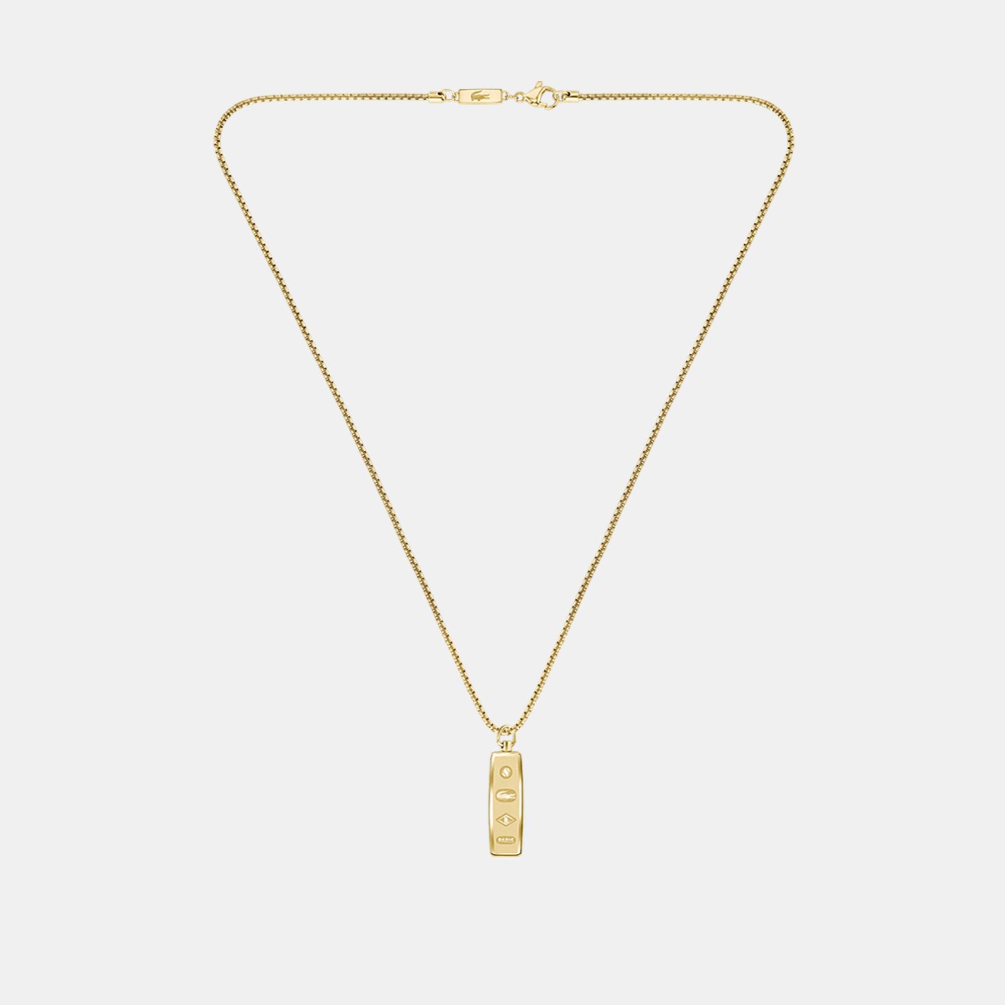 Oro - Lacoste - Lacoste Mens District  Reversible Pendant Necklace - 2