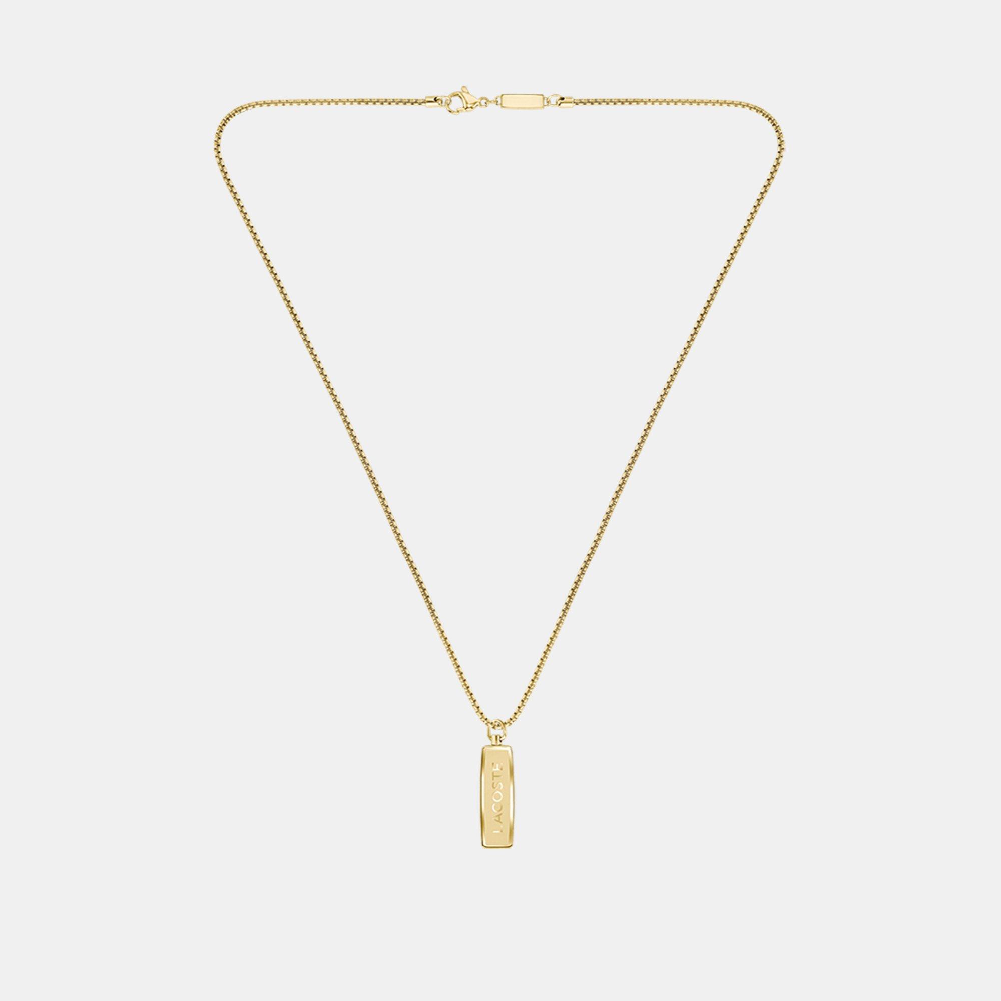 Oro - Lacoste - Lacoste Mens District  Reversible Pendant Necklace - 3