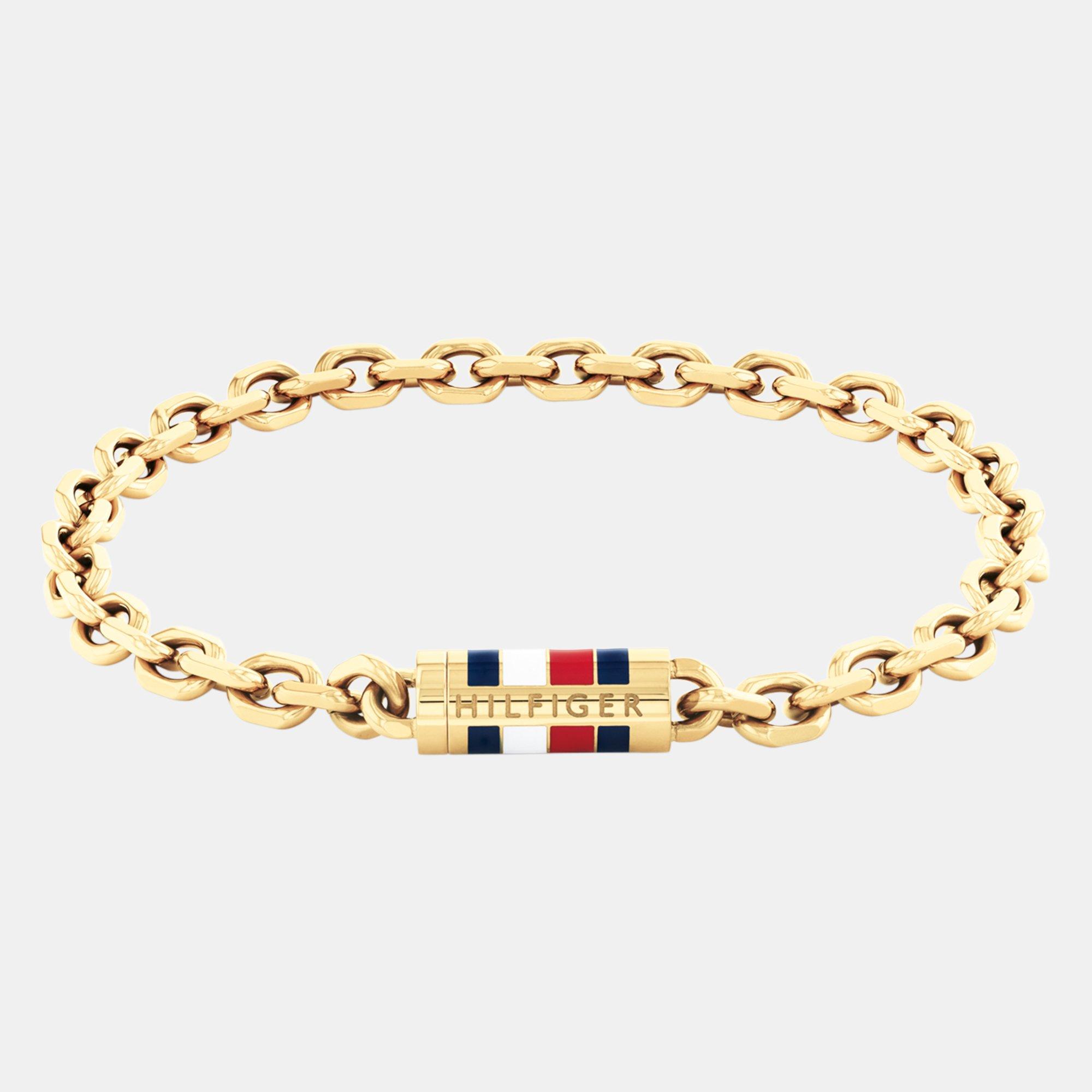 Gold - Tommy Hilfiger - Tommy Hilfiger Men’s Chain Bracelet - 1