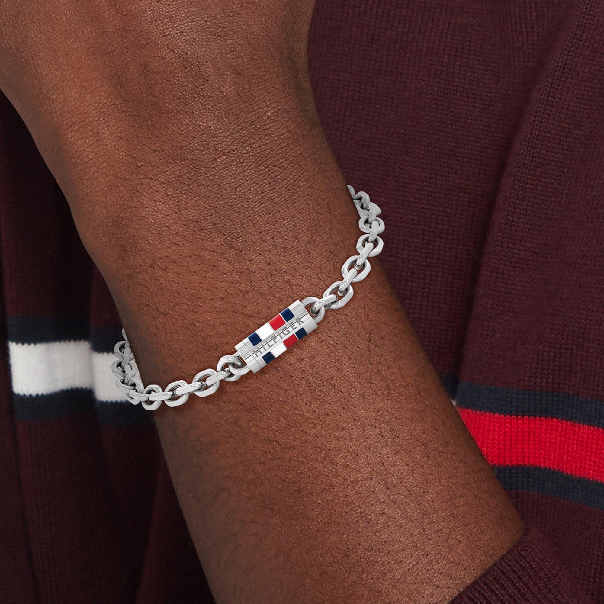 Silver - Tommy Hilfiger - Tommy Hilfiger Men’s Chain Bracelet - 2