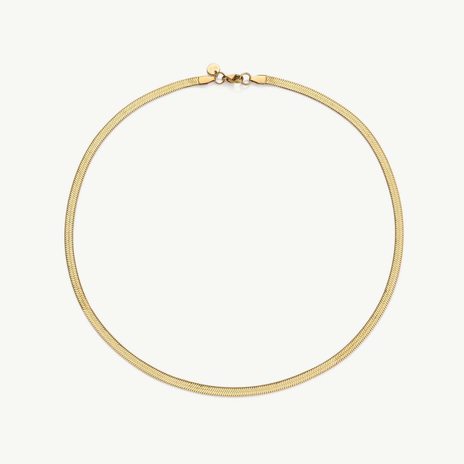 D.Louise Snake Chain Necklace - Gold