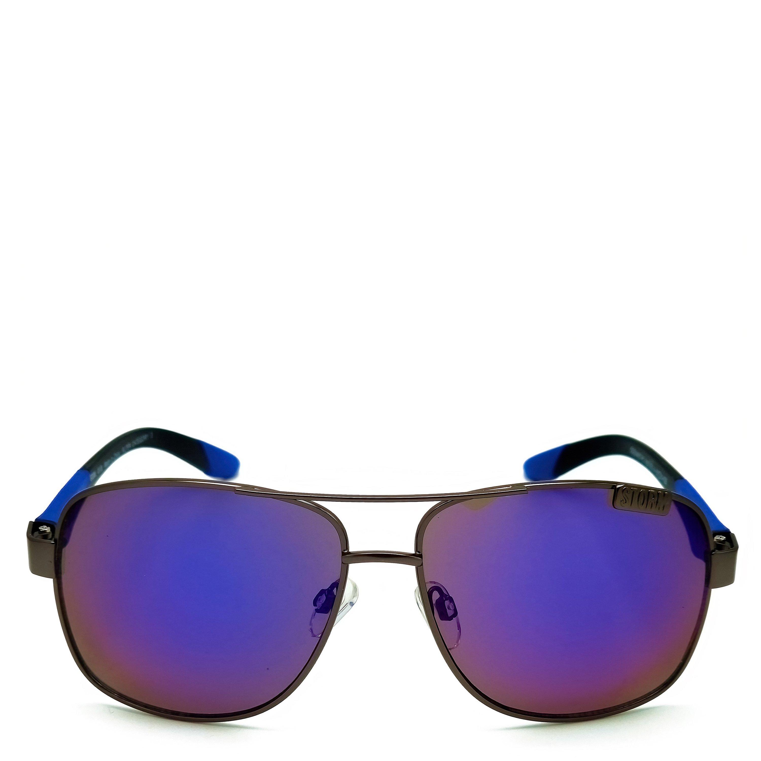 Grey - Storm - Men's Aviator Sunglasses - 2