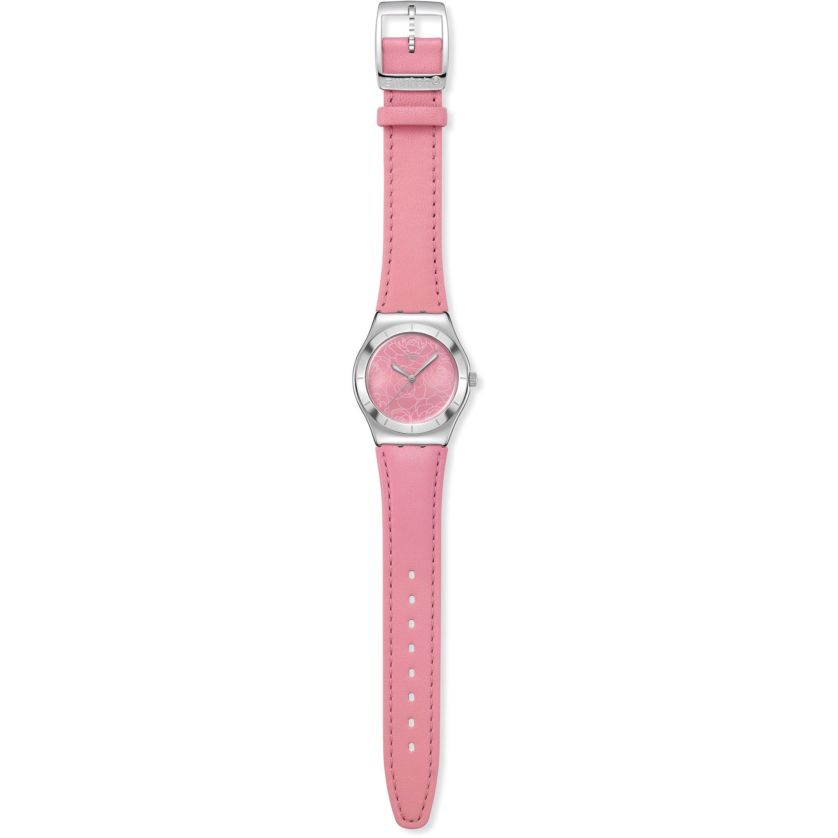 Pink - Swatch - Unisex Adults Pink Petal Analogue Quartz Watch - 4