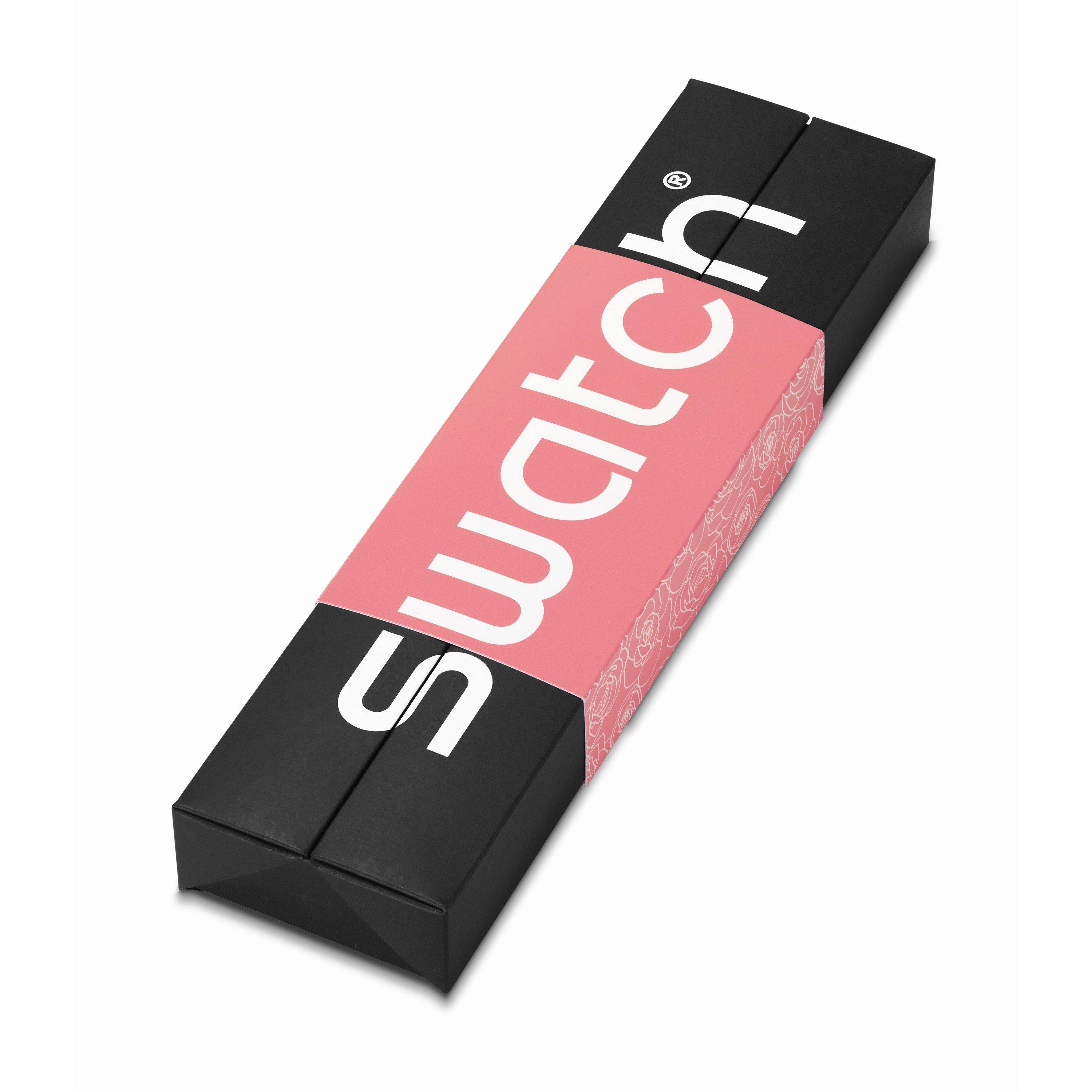 Pink - Swatch - Unisex Adults Pink Petal Analogue Quartz Watch - 5