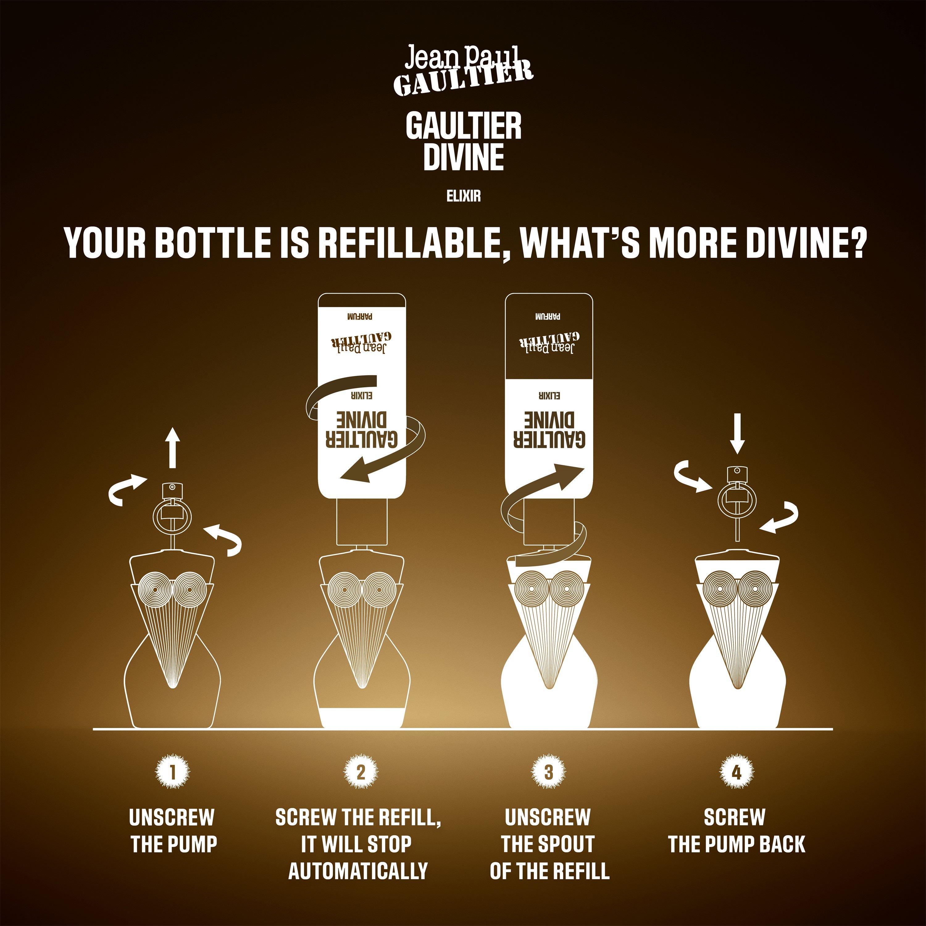 Clear - Jean Paul Gaultier - JPG Devine RE25Refil Ld00 - 4