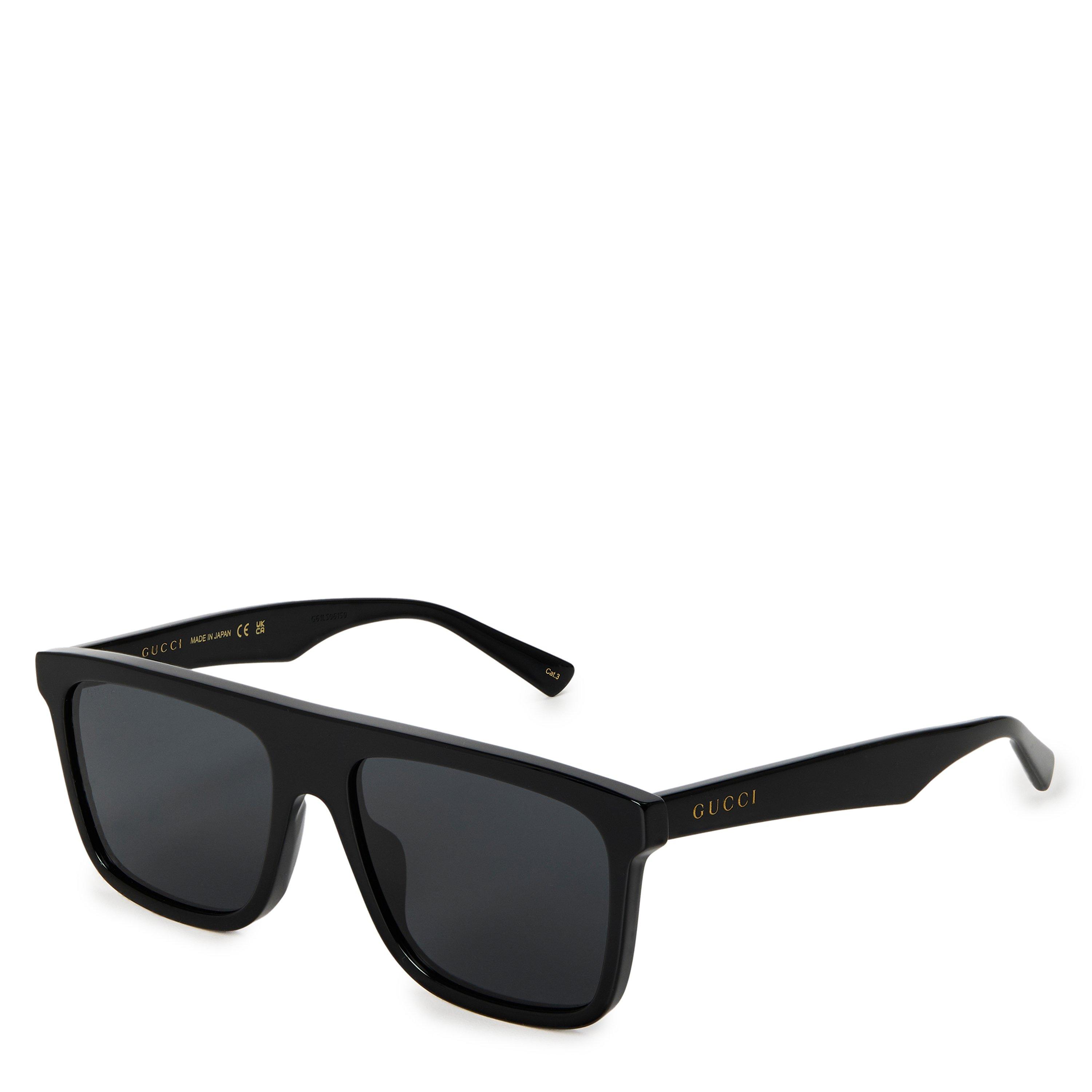 Grey/Black - Gucci - Men's GG2182S Aviator Sunglasses - 1