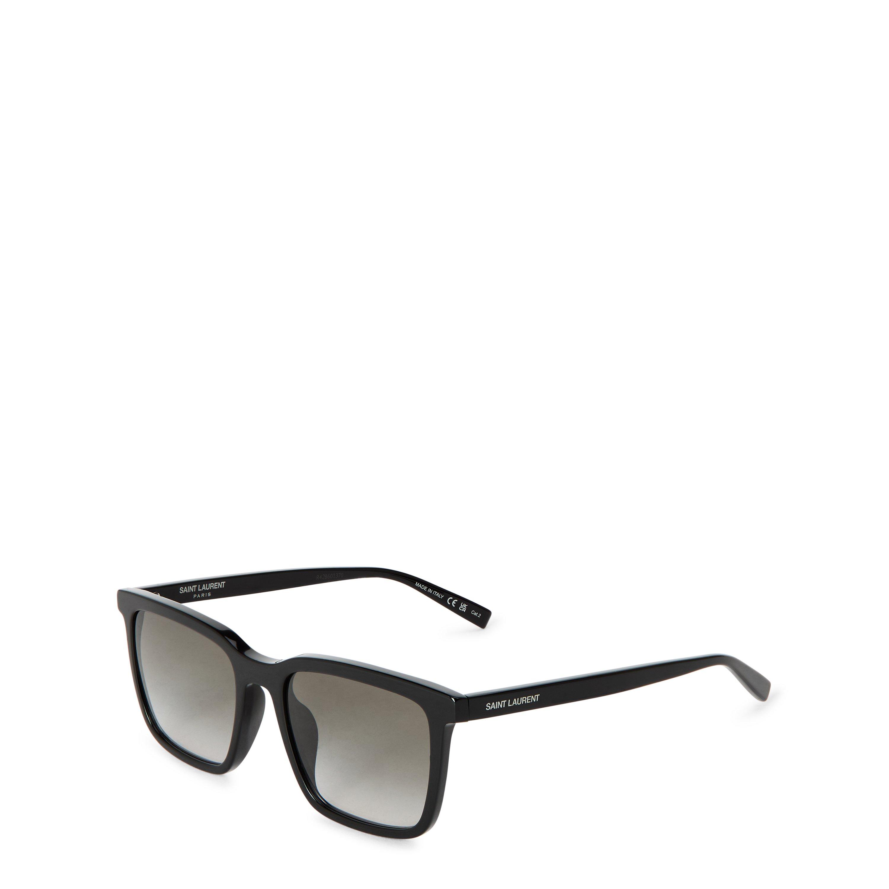 Grey/Black - Saint Laurent - Men's SL 500 Square Sunglasses - 1