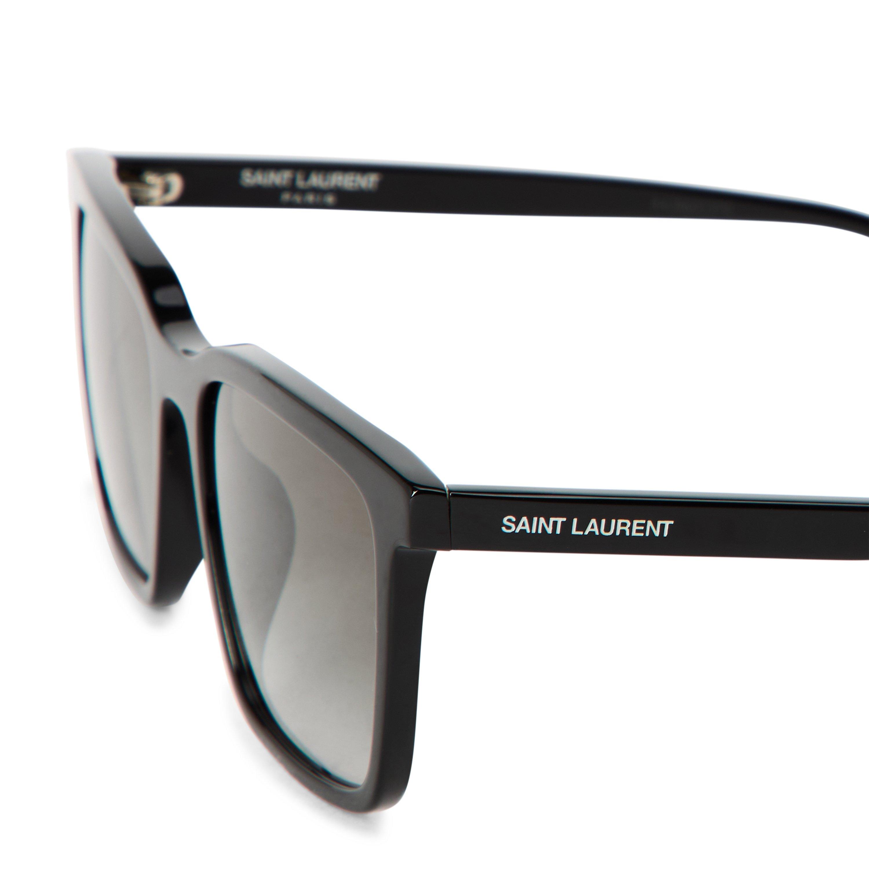 Grey/Black - Saint Laurent - Men's SL 500 Square Sunglasses - 3