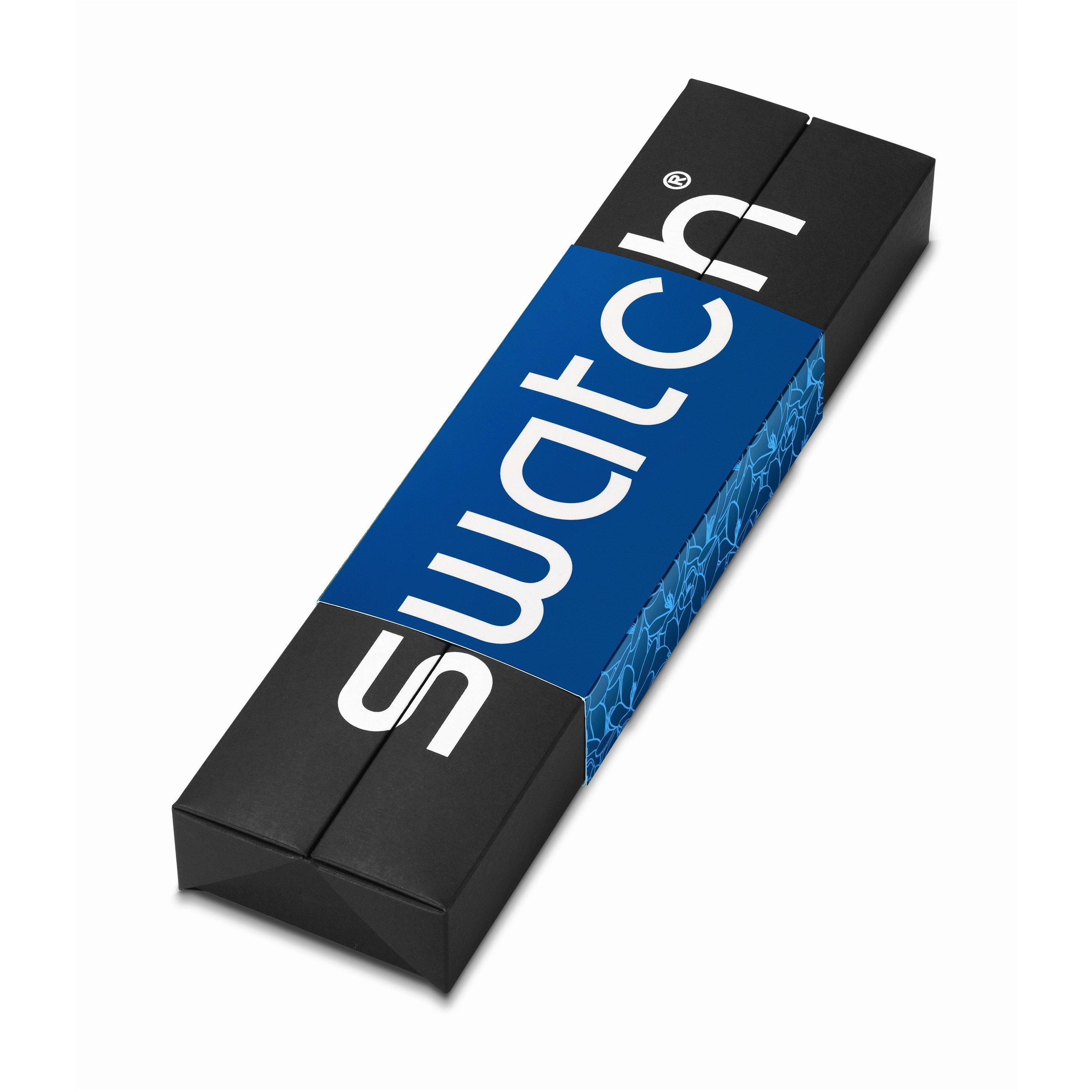 Blue - Swatch - Unisex Adults Blue Petal Analogue Quartz Watch - 5