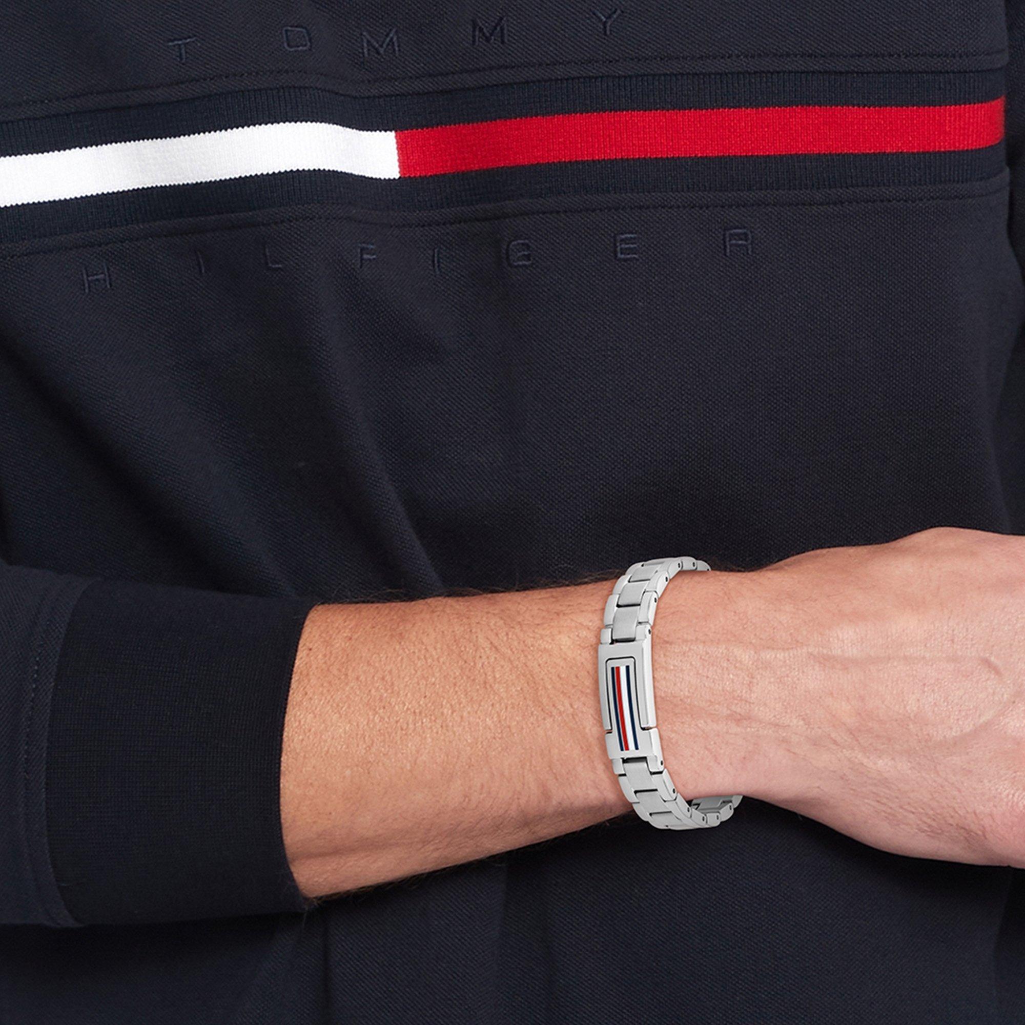 Silver - Tommy Hilfiger - Tommy Hilfiger mens stainless steel bracelet - 2