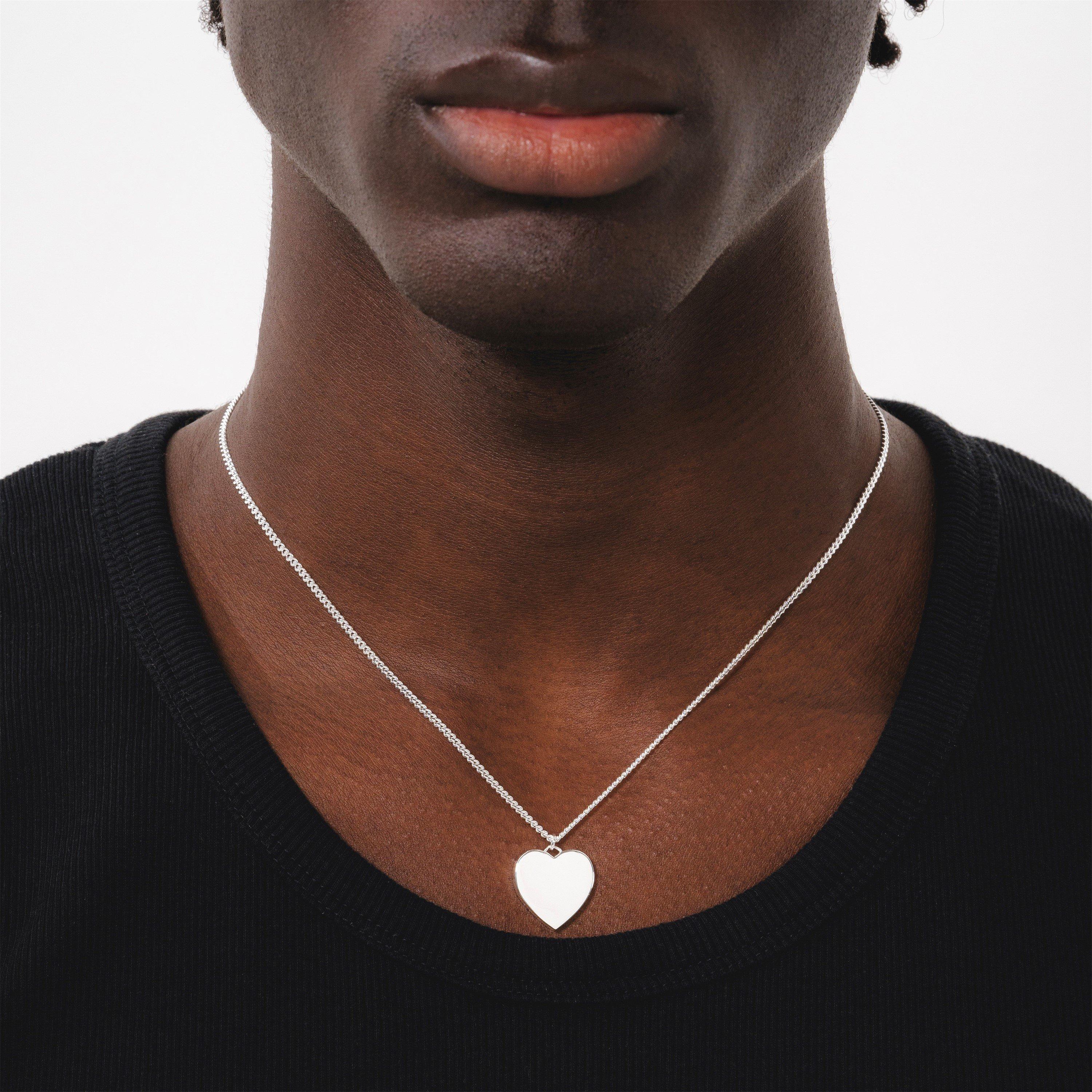 Sterling Silver - Common Lines - Amore Necklace - 2