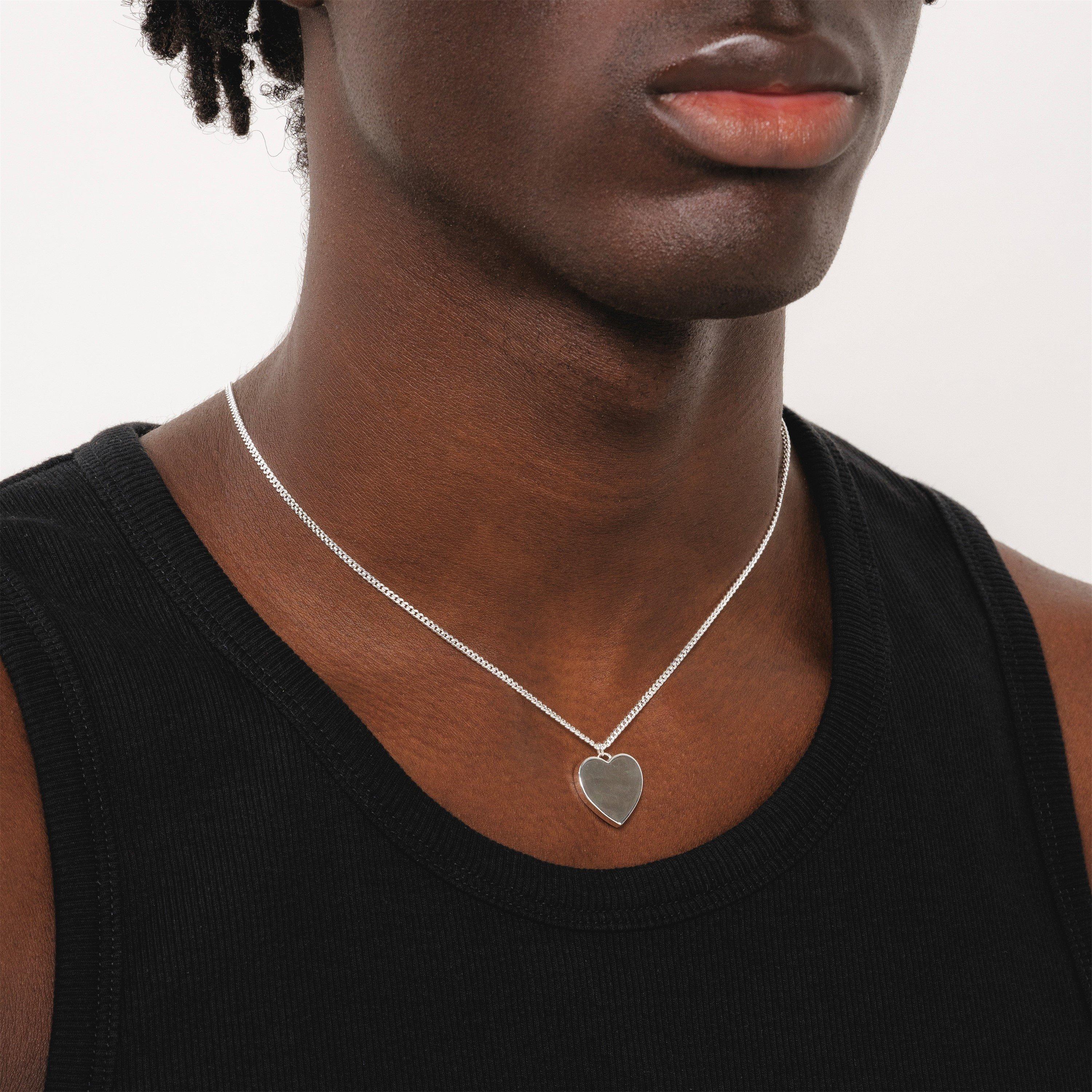 Sterling Silver - Common Lines - Amore Necklace - 3