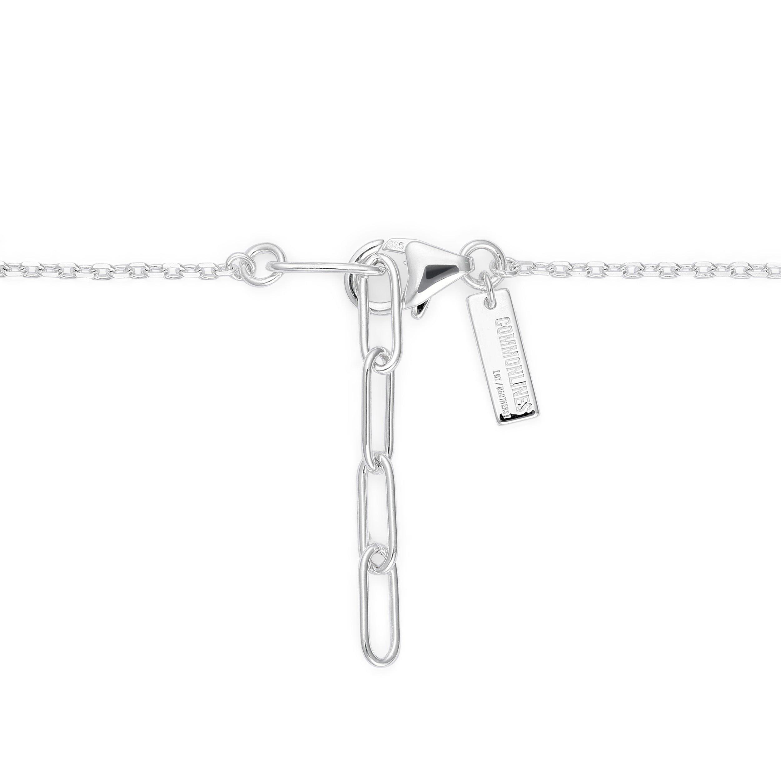 Silver/Black - Common Lines - Como Bracelet - 5