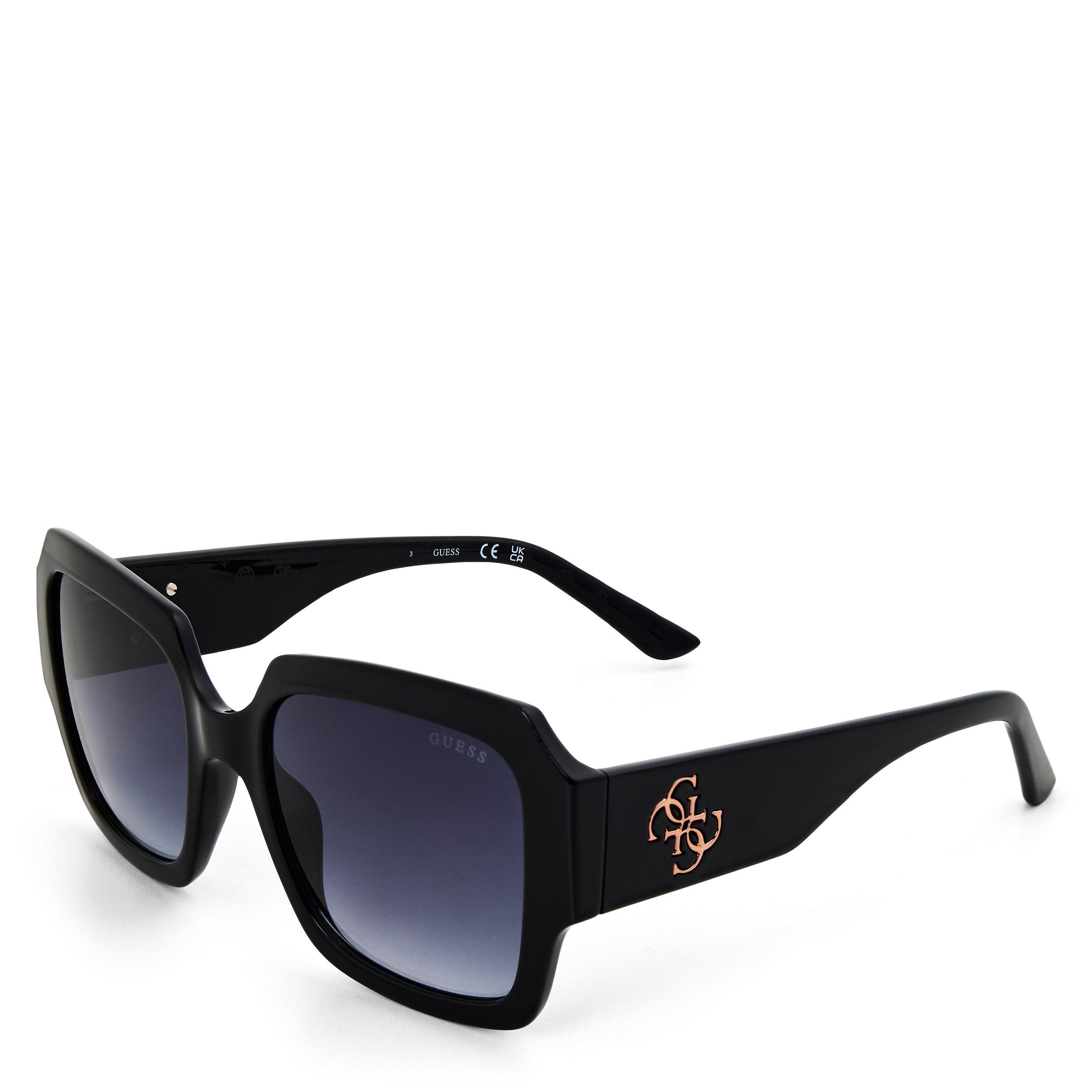Shiny Black - Guess - Women's Square Sunglasses - 1