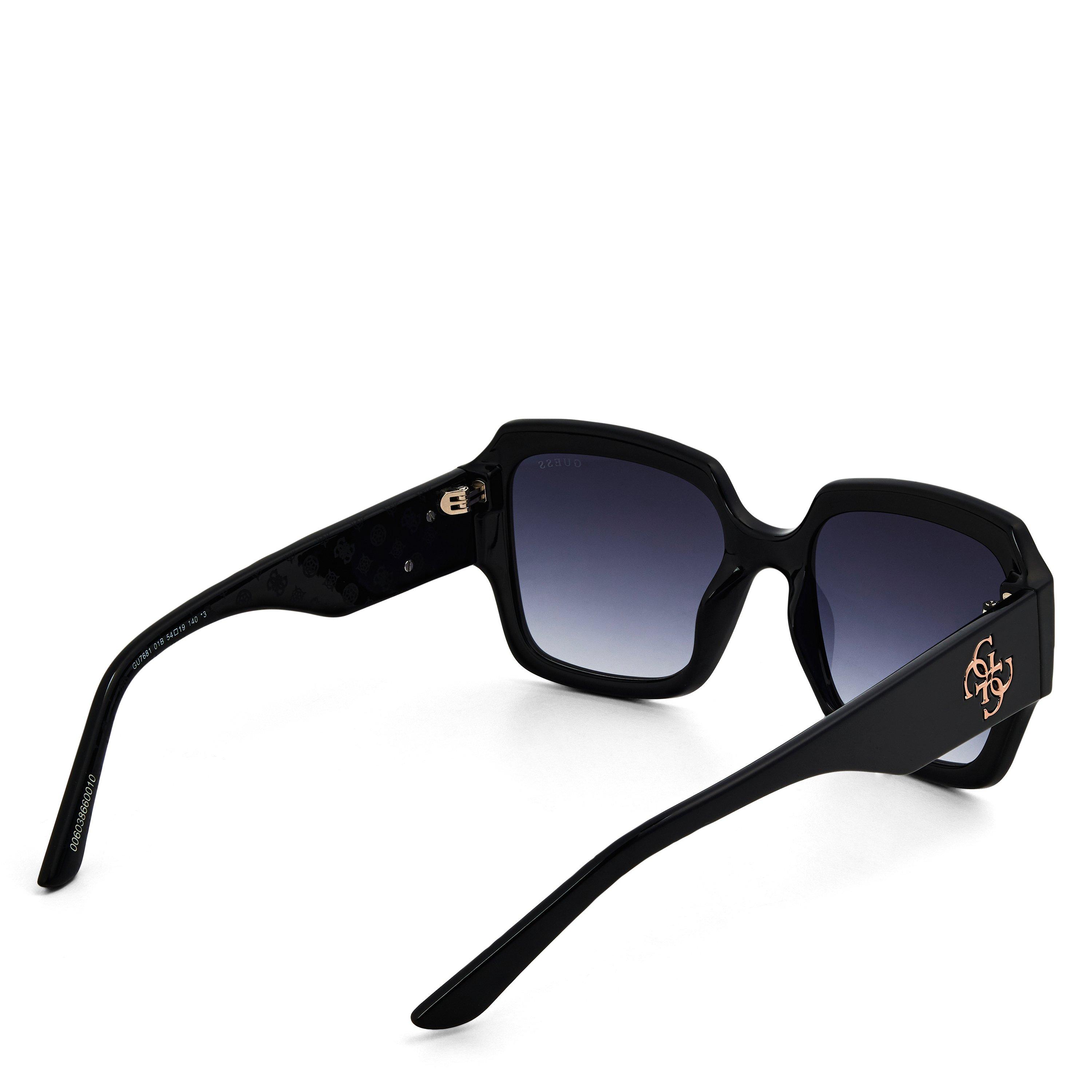 Shiny Black - Guess - Women's Square Sunglasses - 2