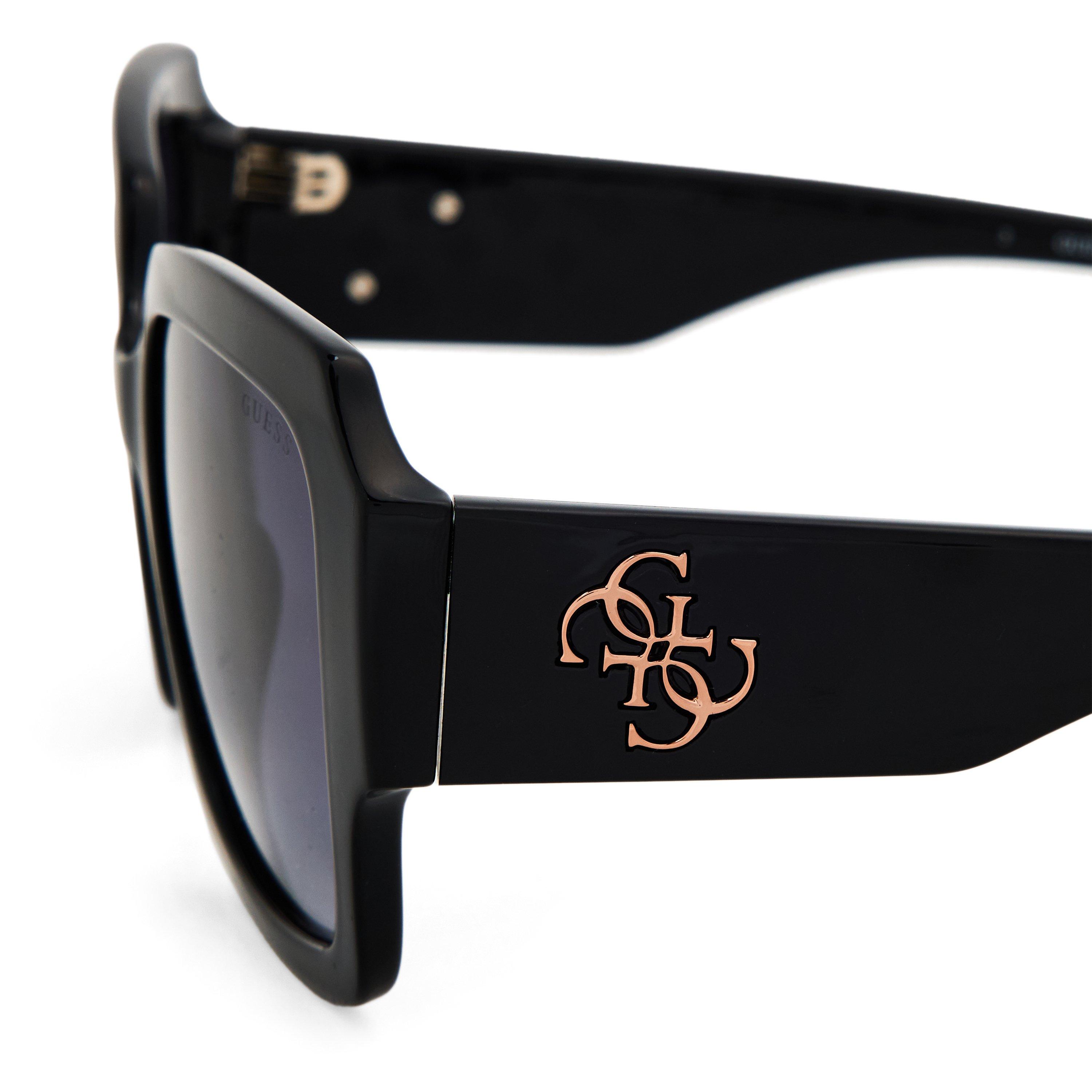 Shiny Black - Guess - Women's Square Sunglasses - 3