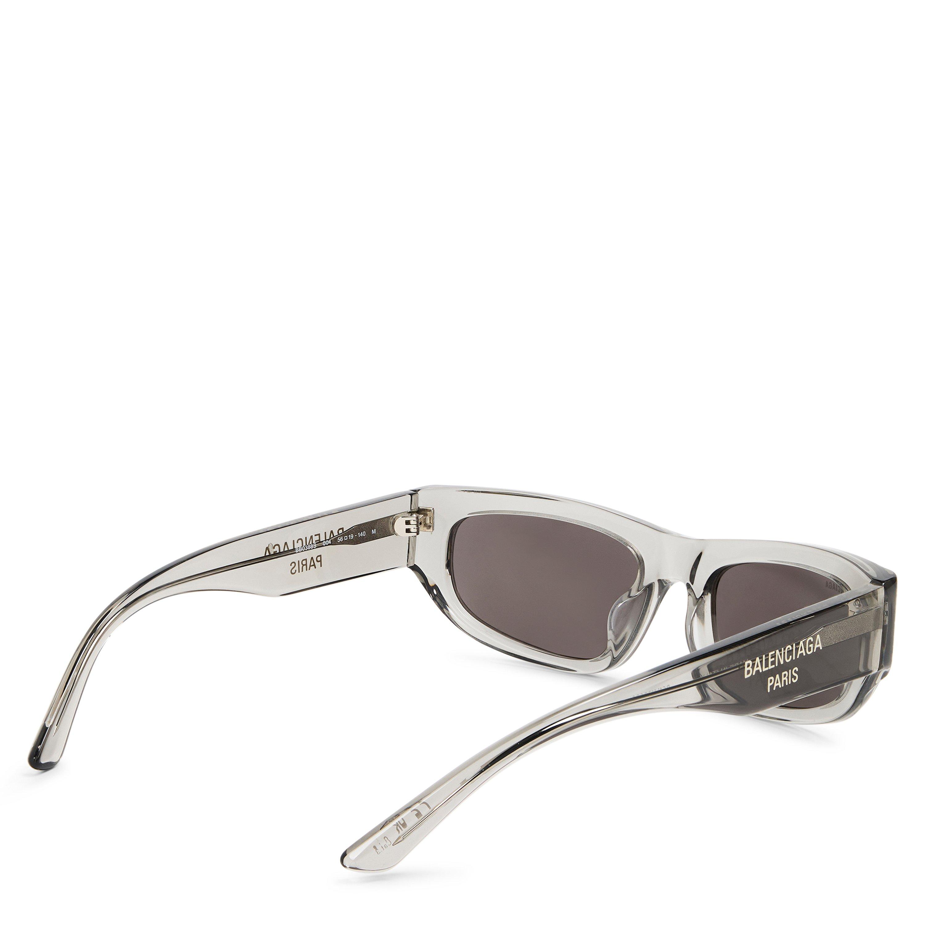 Grey - Balenciaga - Rectangle Sunglasses - 2
